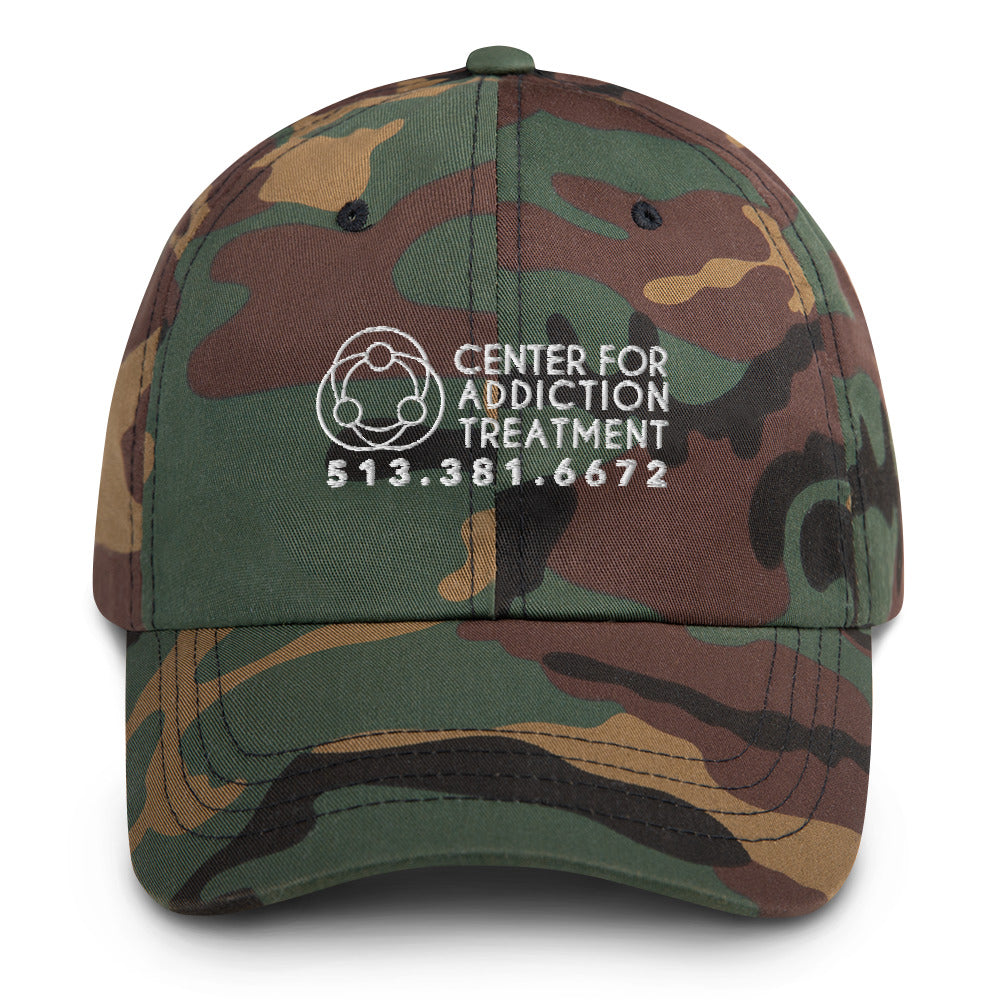 CAT White Logo Cap