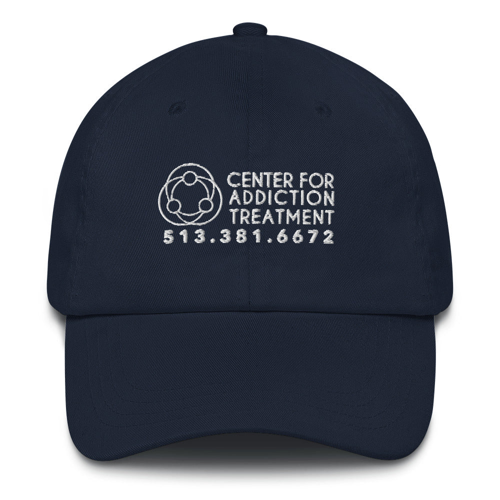 CAT White Logo Cap