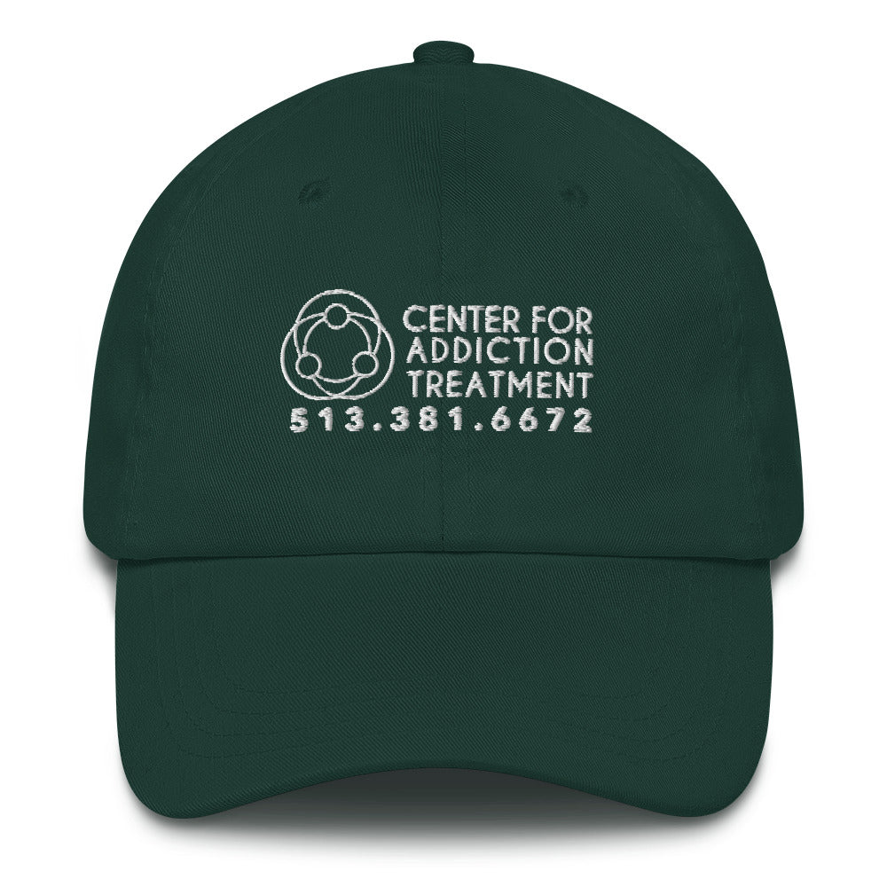 CAT White Logo Cap