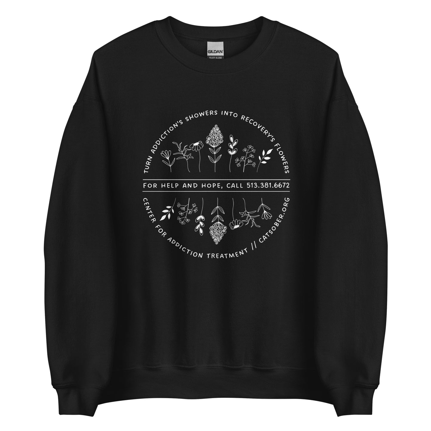 Flowers to Showers Sweatshirt (Light Text Version)