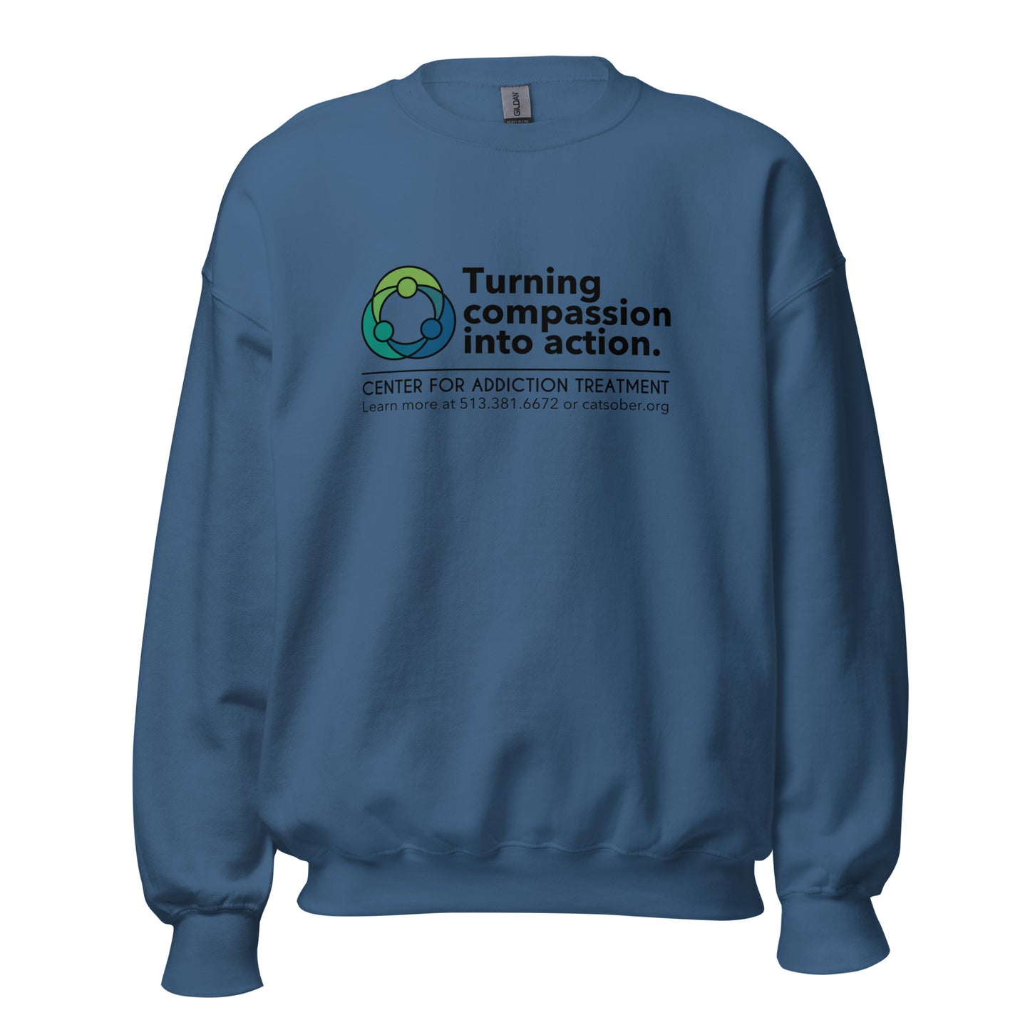 Compassion to Action Sweatshirt (Dark Text Version)