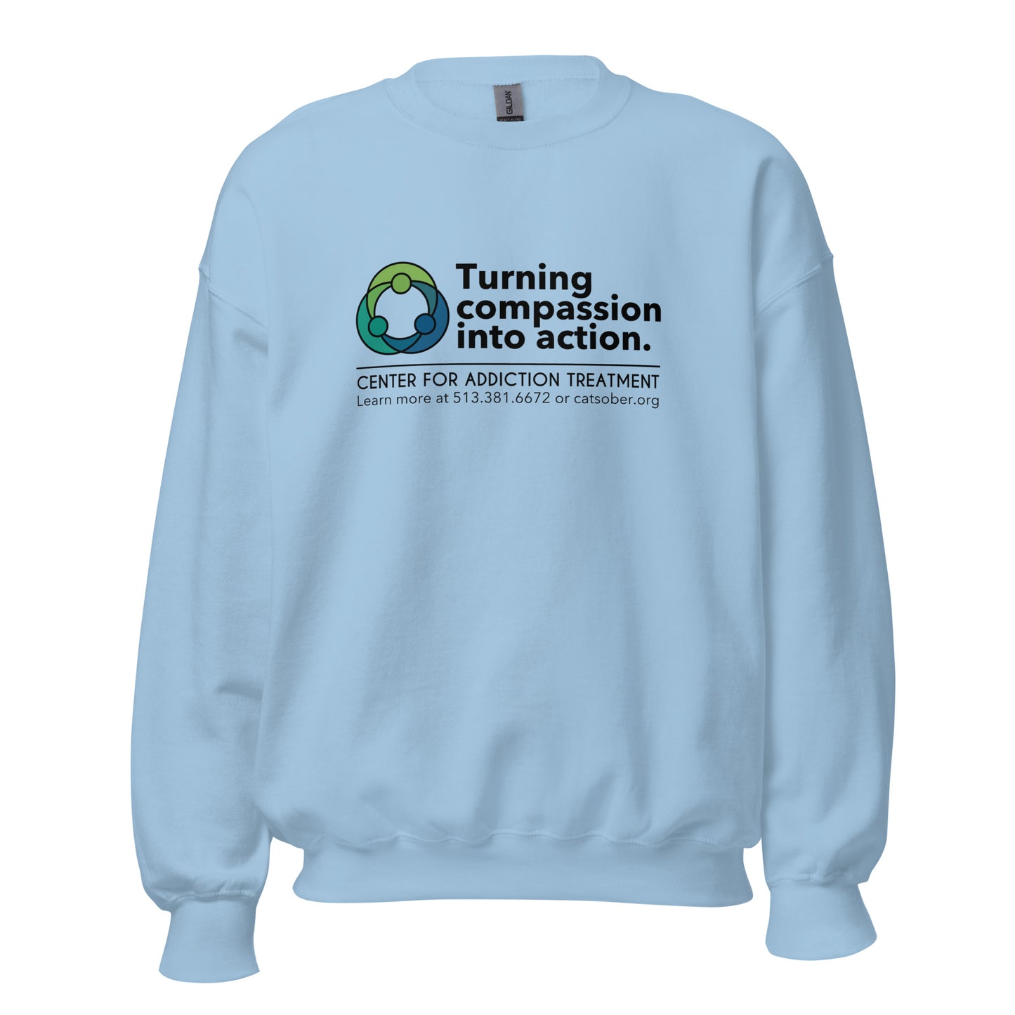 Compassion to Action Sweatshirt (Dark Text Version)