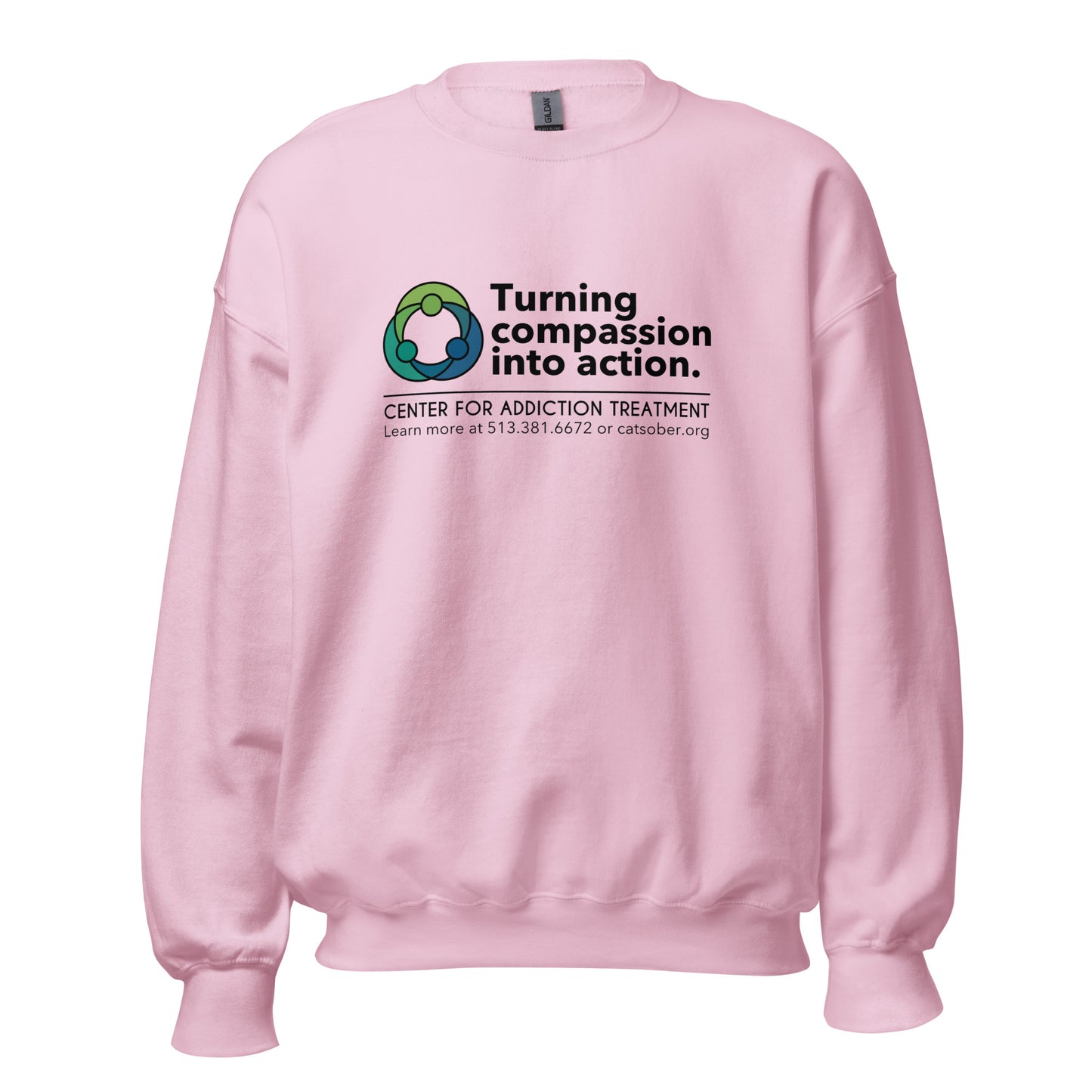 Compassion to Action Sweatshirt (Dark Text Version)