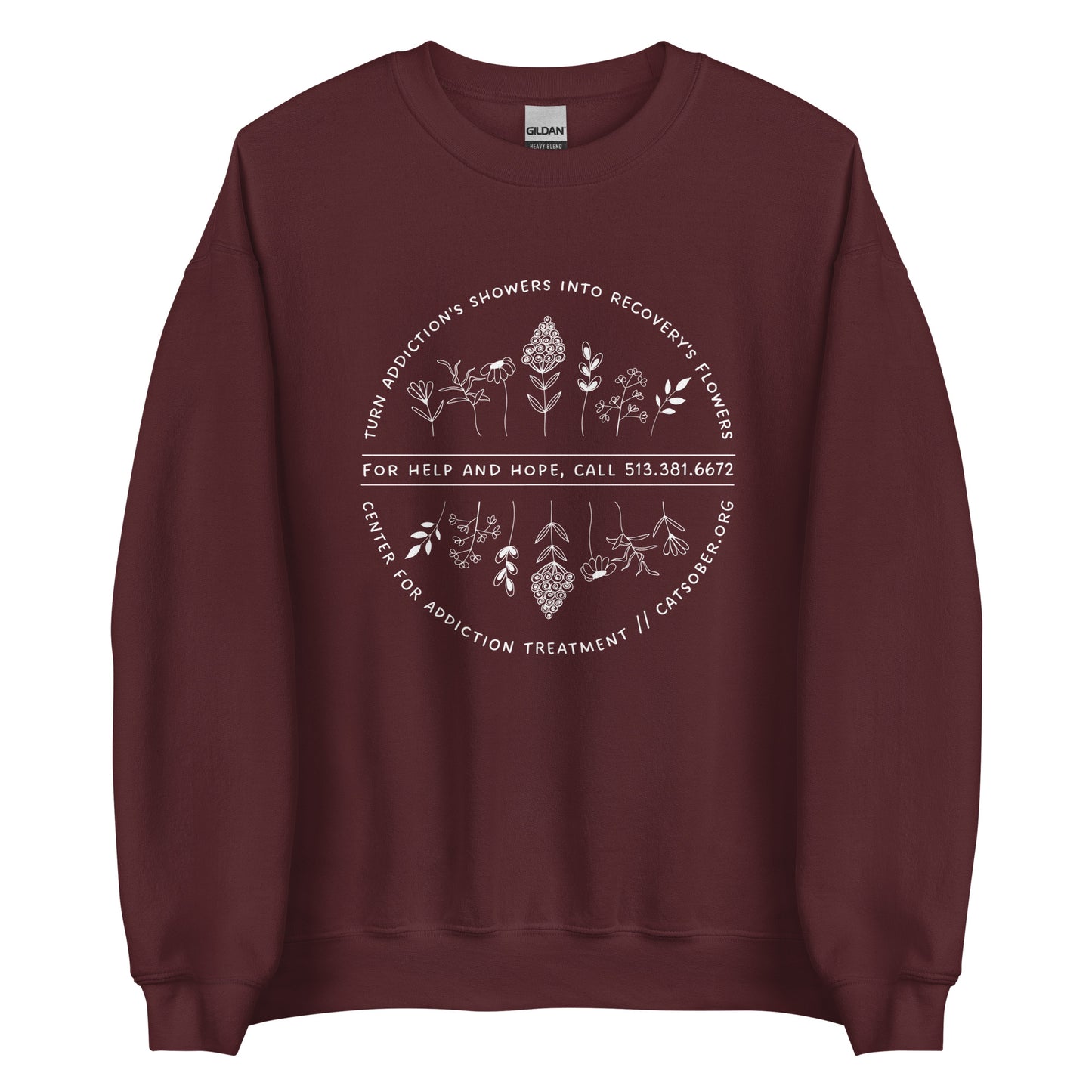 Flowers to Showers Sweatshirt (Light Text Version)