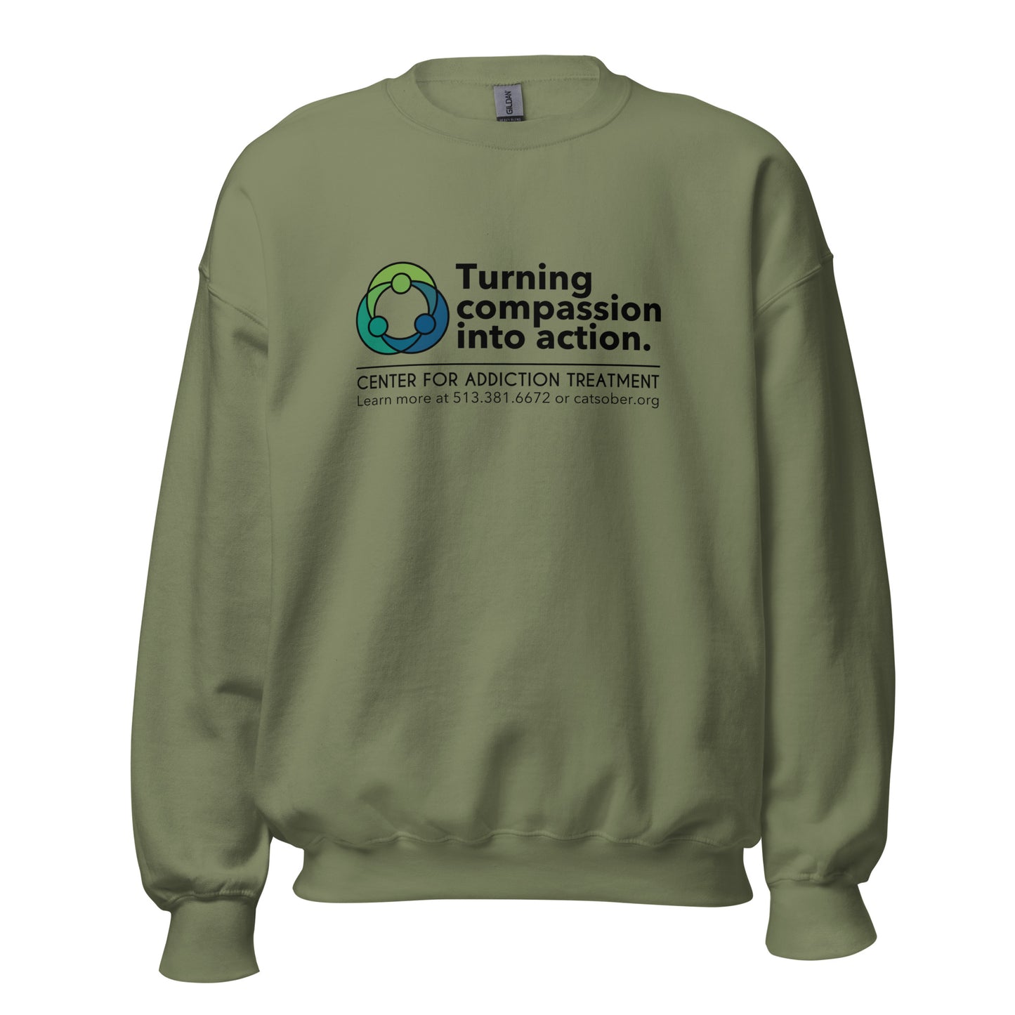 Compassion to Action Sweatshirt (Dark Text Version)
