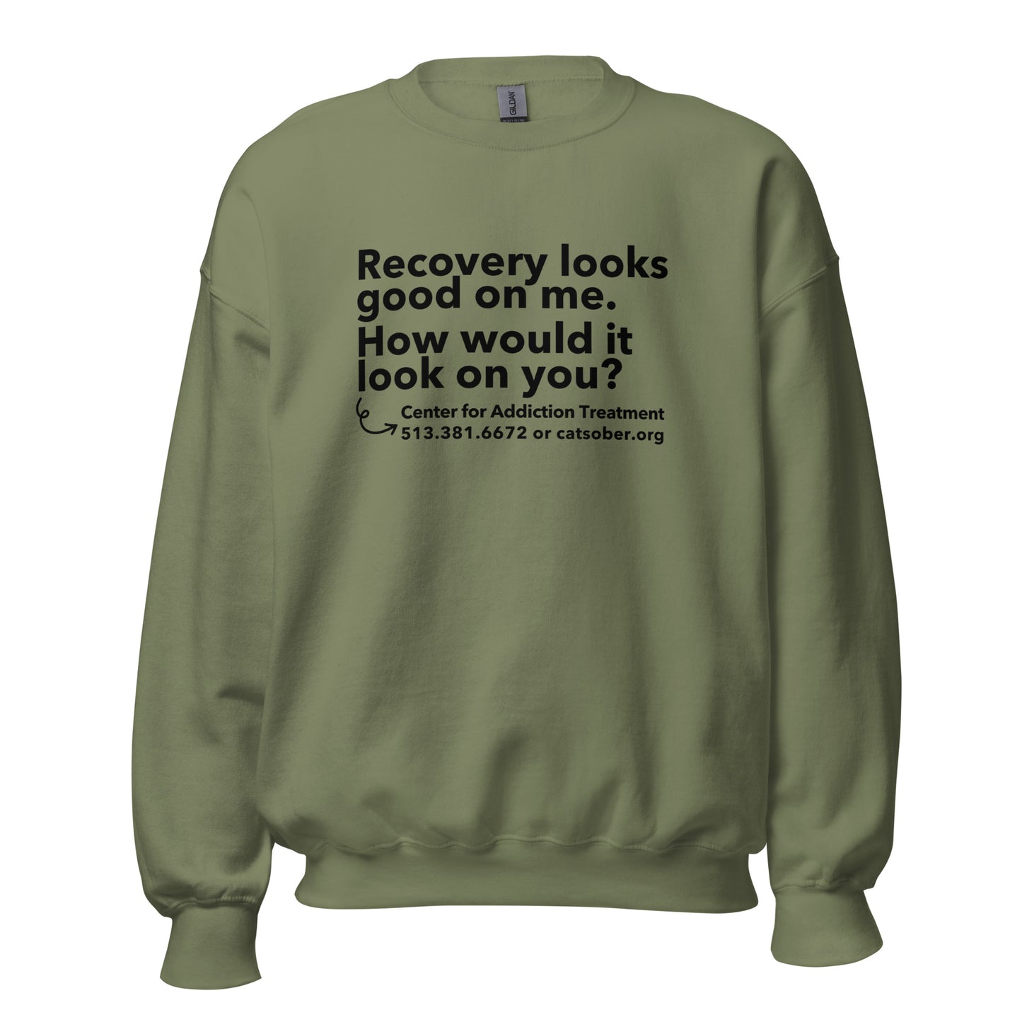Recovery Looks Good Sweatshirt (Dark Text Version)