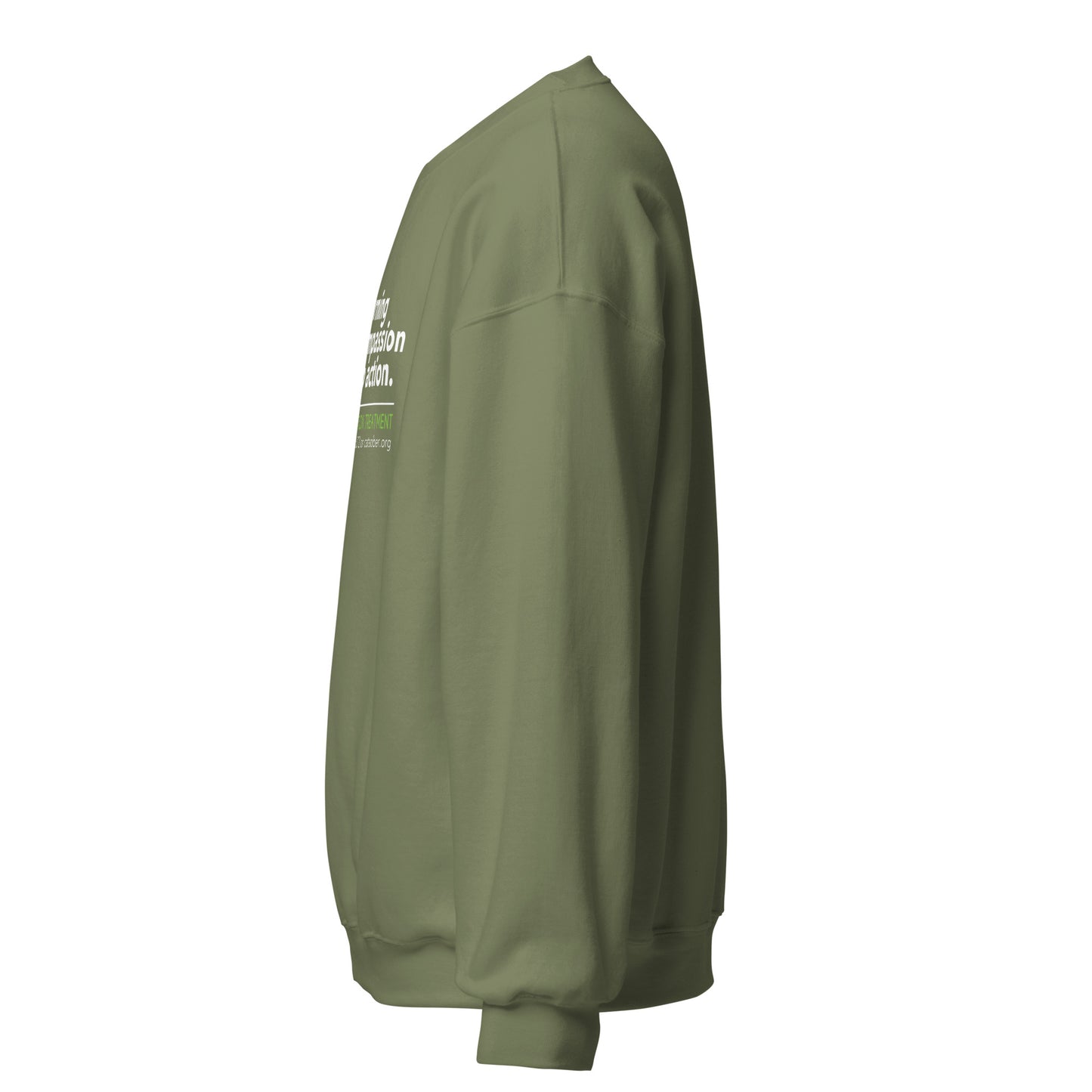 Compassion to Action Sweatshirt (Light Text Version)