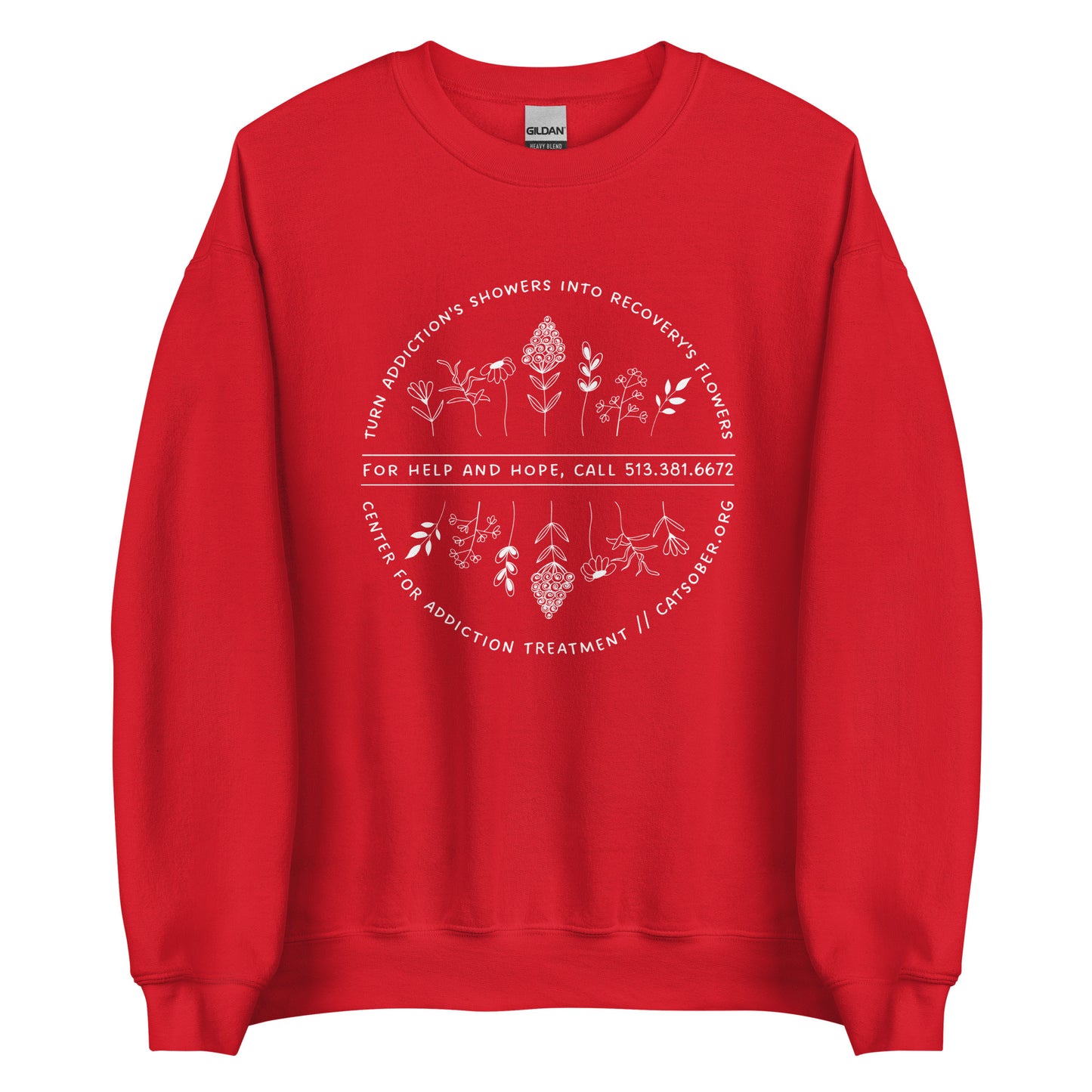 Flowers to Showers Sweatshirt (Light Text Version)