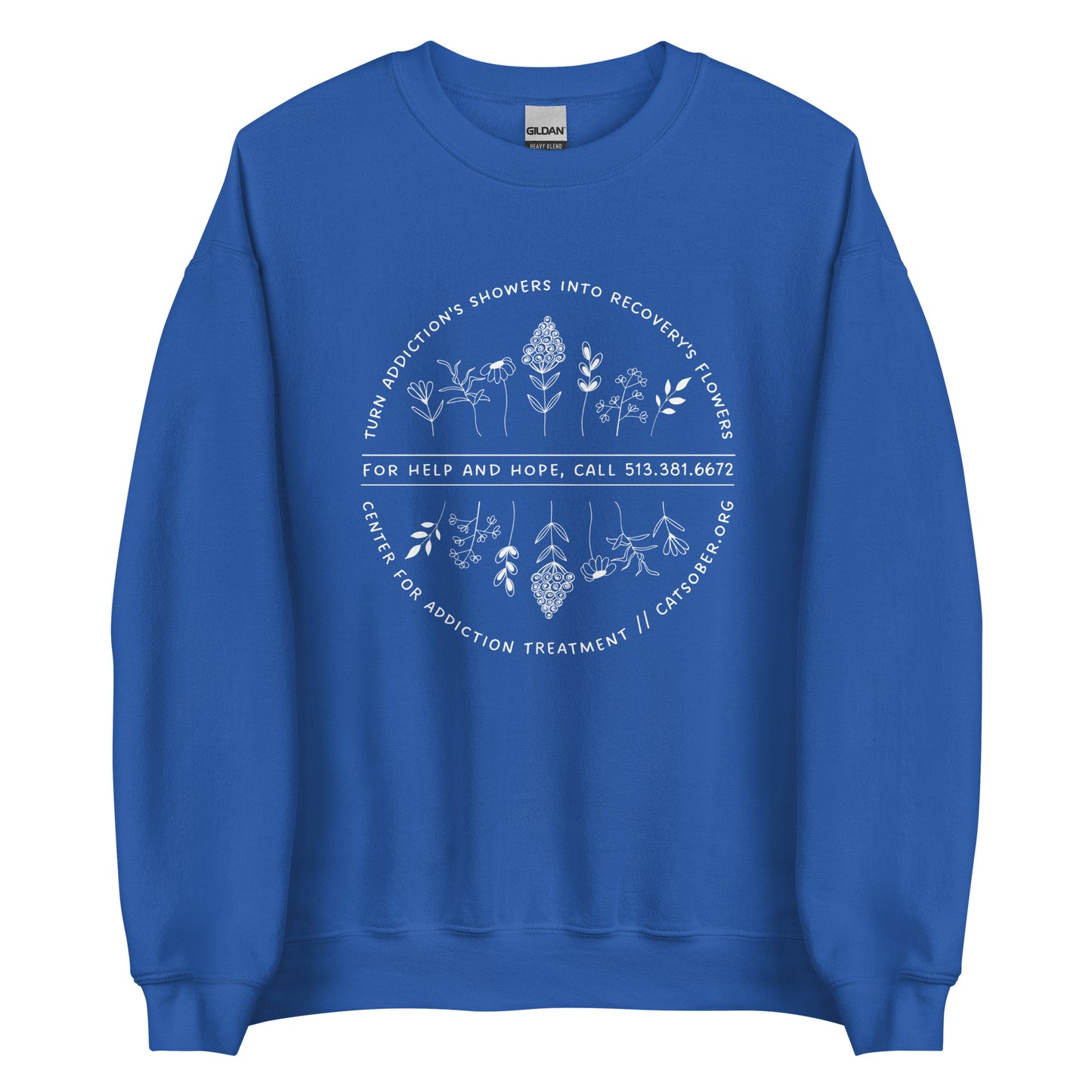 Flowers to Showers Sweatshirt (Light Text Version)