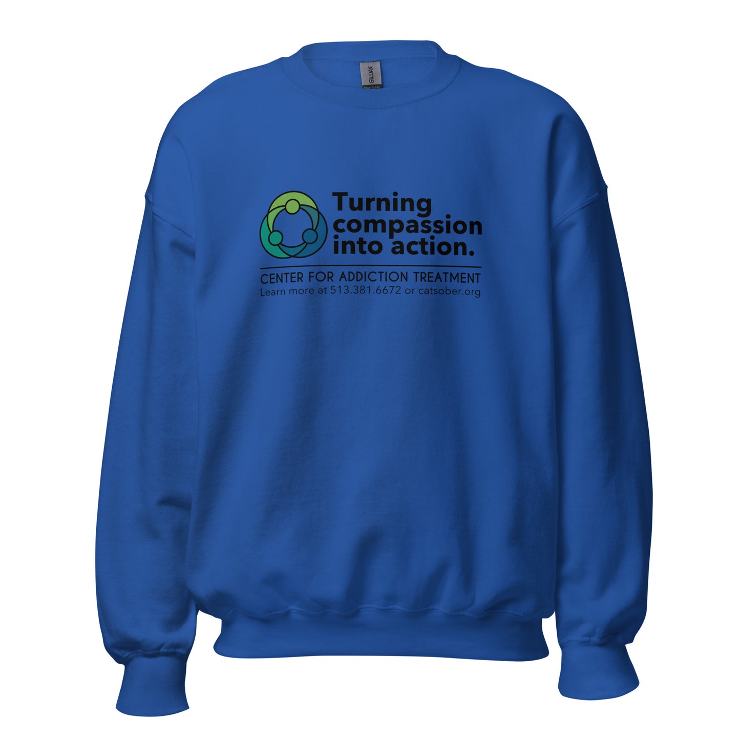 Compassion to Action Sweatshirt (Dark Text Version)