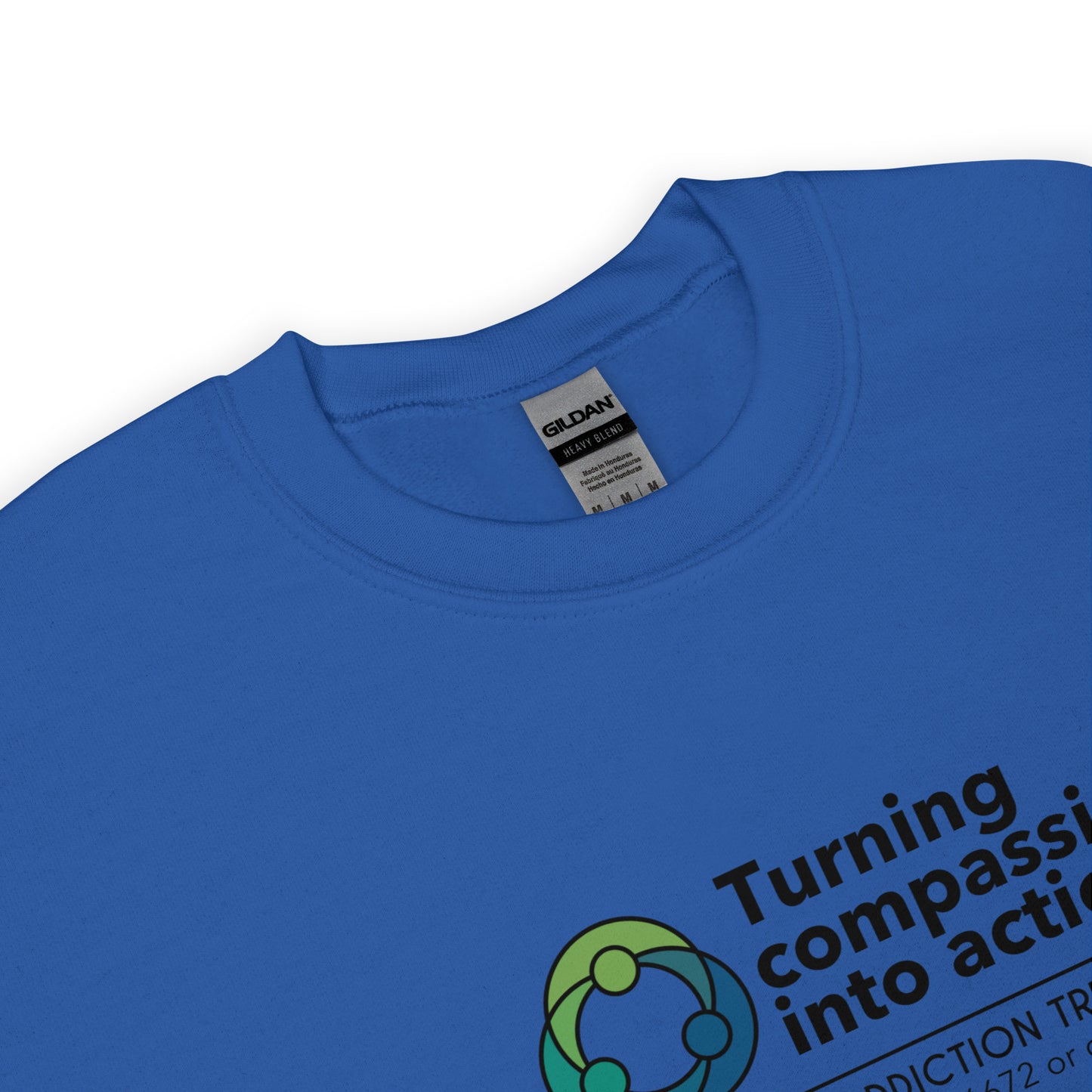 Compassion to Action Sweatshirt (Dark Text Version)