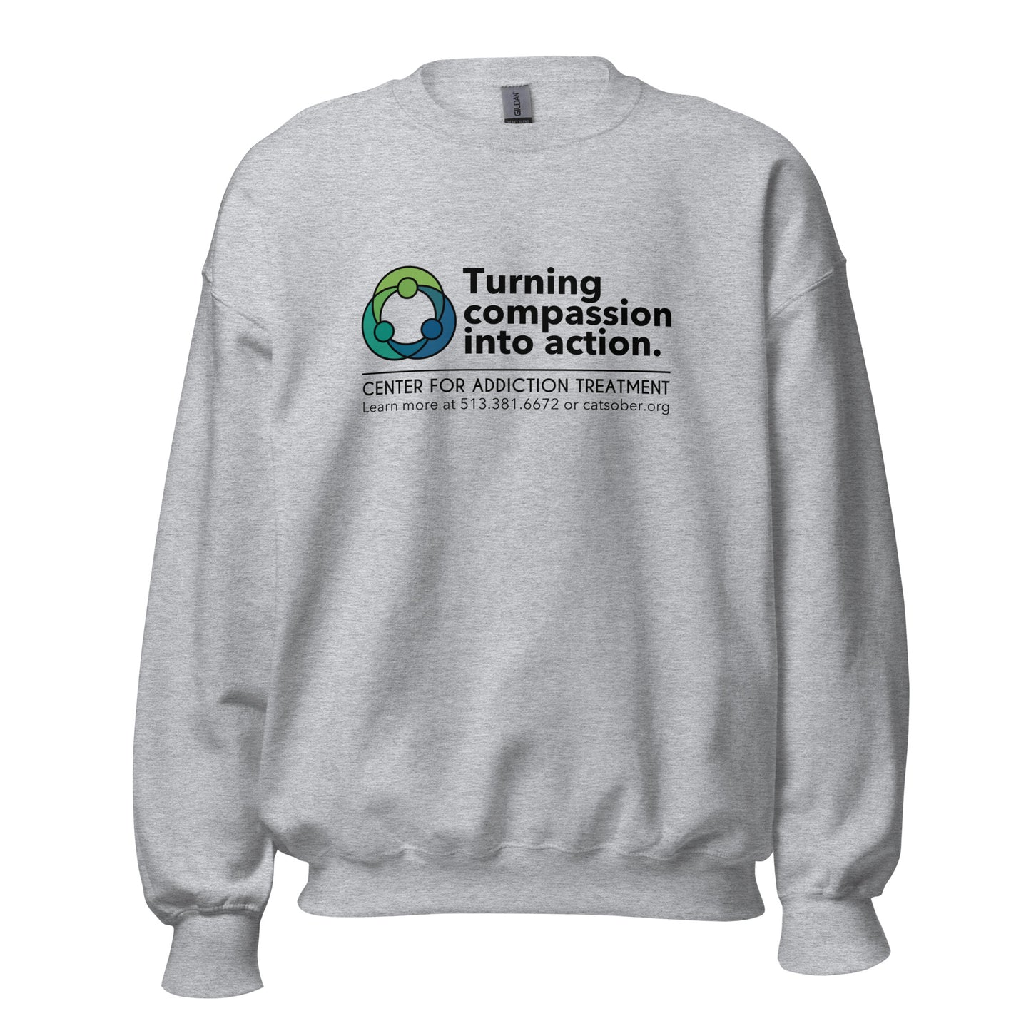 Compassion to Action Sweatshirt (Dark Text Version)