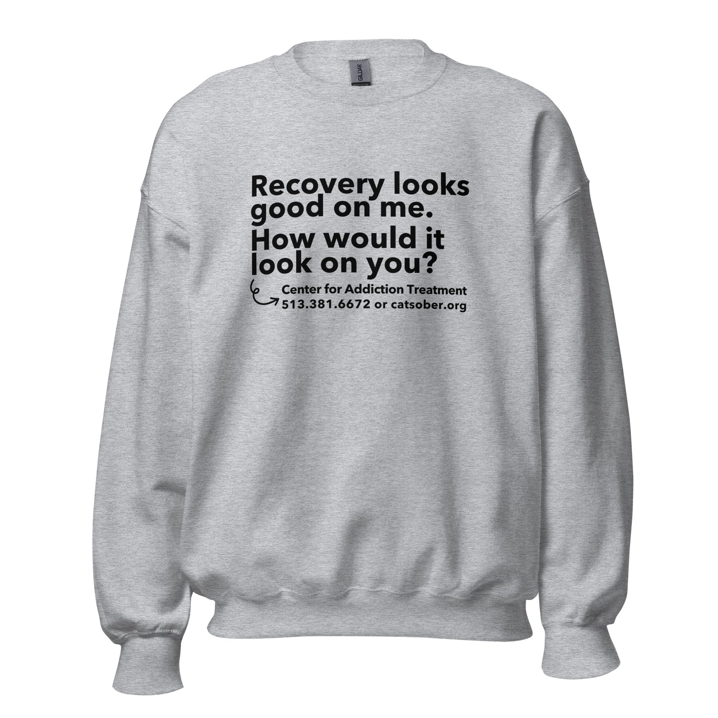 Recovery Looks Good Sweatshirt (Dark Text Version)