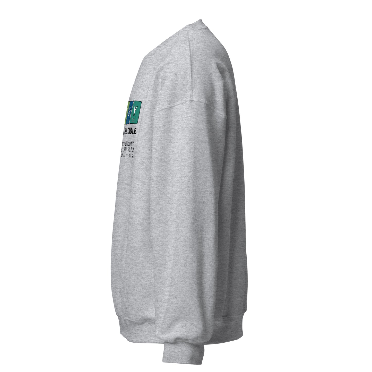 Recovery Table Sweatshirt (Dark Text Version)