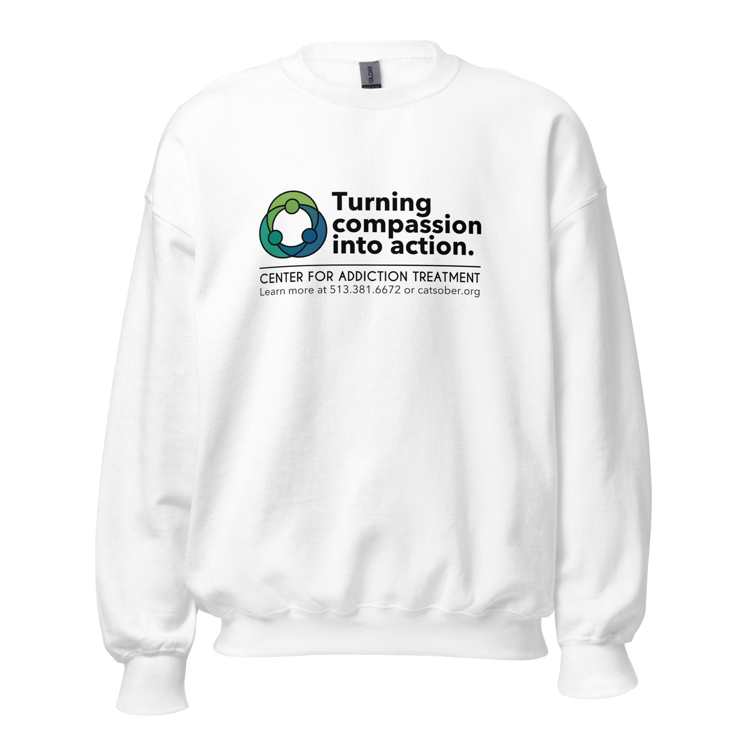 Compassion to Action Sweatshirt (Dark Text Version)