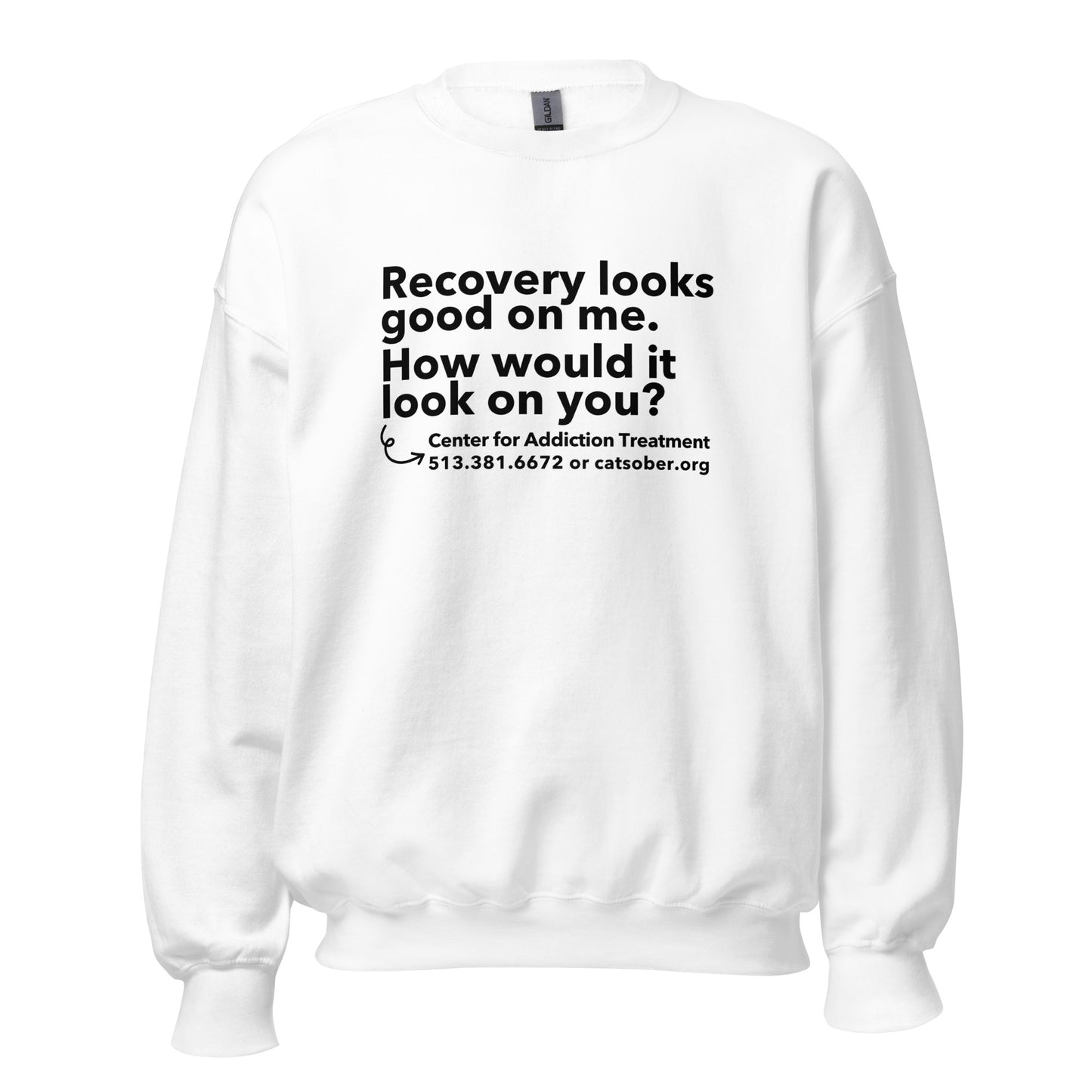Recovery Looks Good Sweatshirt (Dark Text Version)