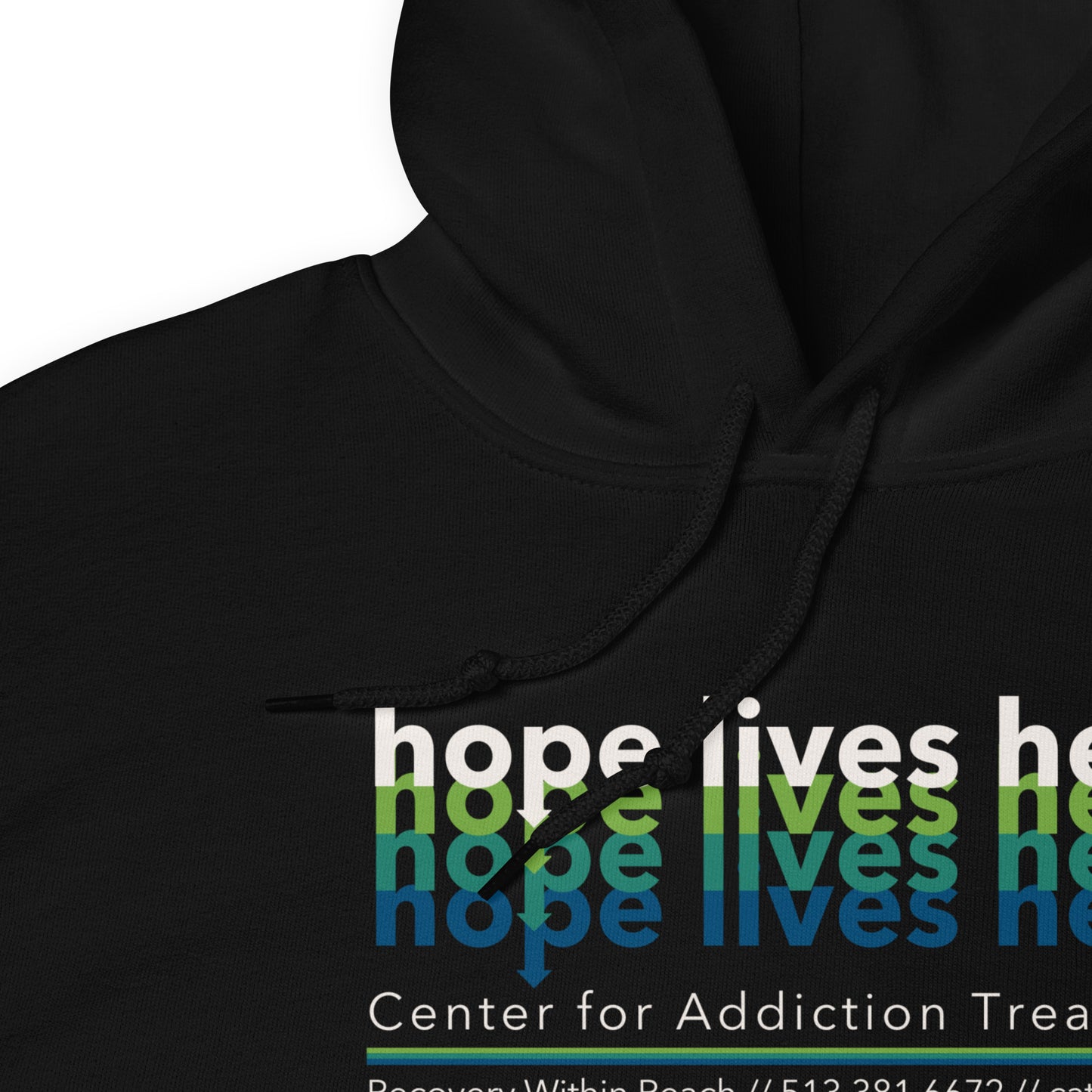 Hope Lives Here Hoodie (Light Text Version)
