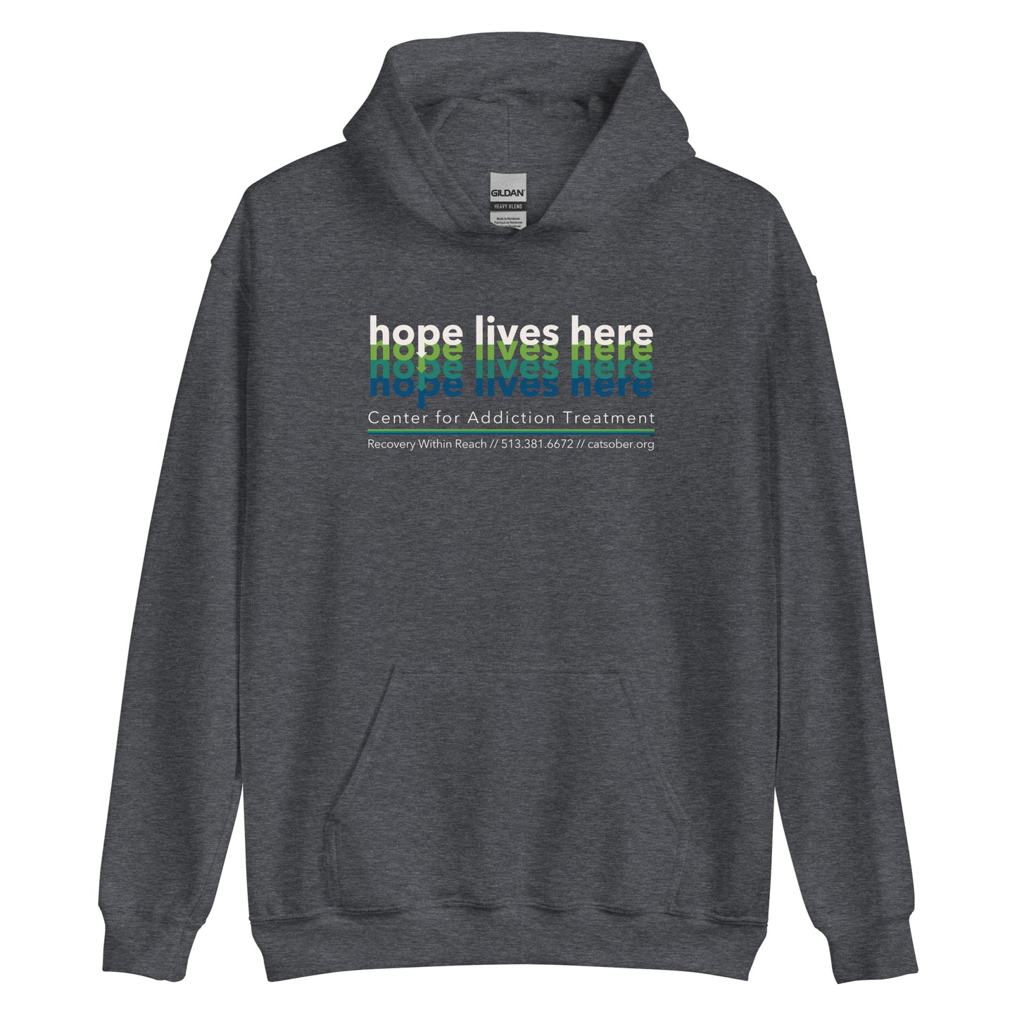 Hope Lives Here Hoodie (Light Text Version)