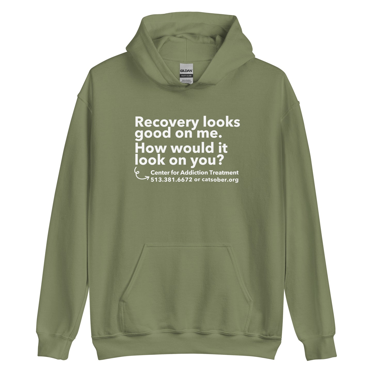 Recovery Looks Good Hoodie (Light Text Version)