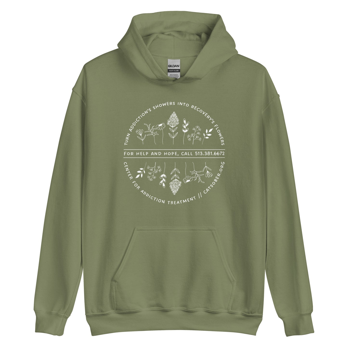 Showers to Flowers Hoodie (Light Text Version)