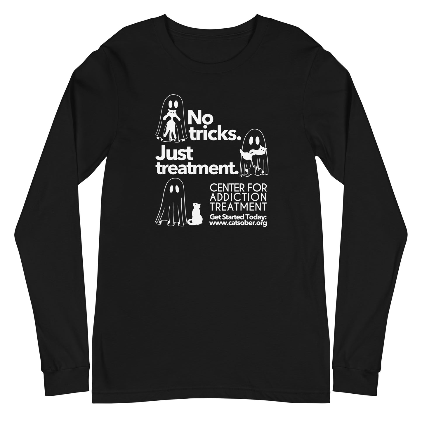 Trick or Treatment Light Text Version Long Sleeve Tee