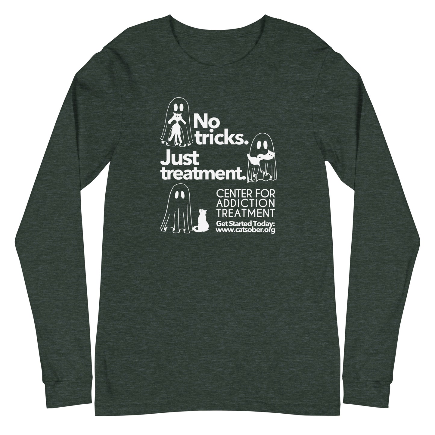 Trick or Treatment Light Text Version Long Sleeve Tee