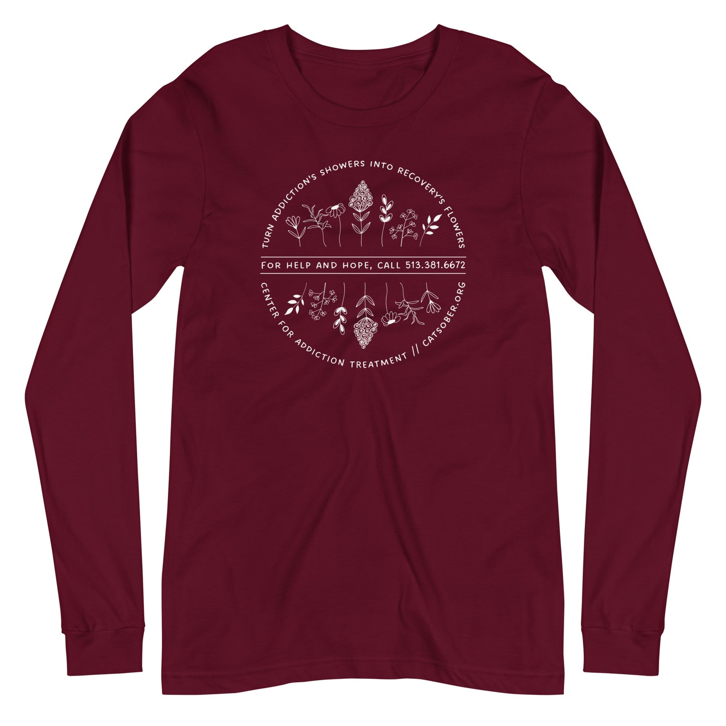 Addiction's Showers to Recovery's Flowers Long Sleeve Tee