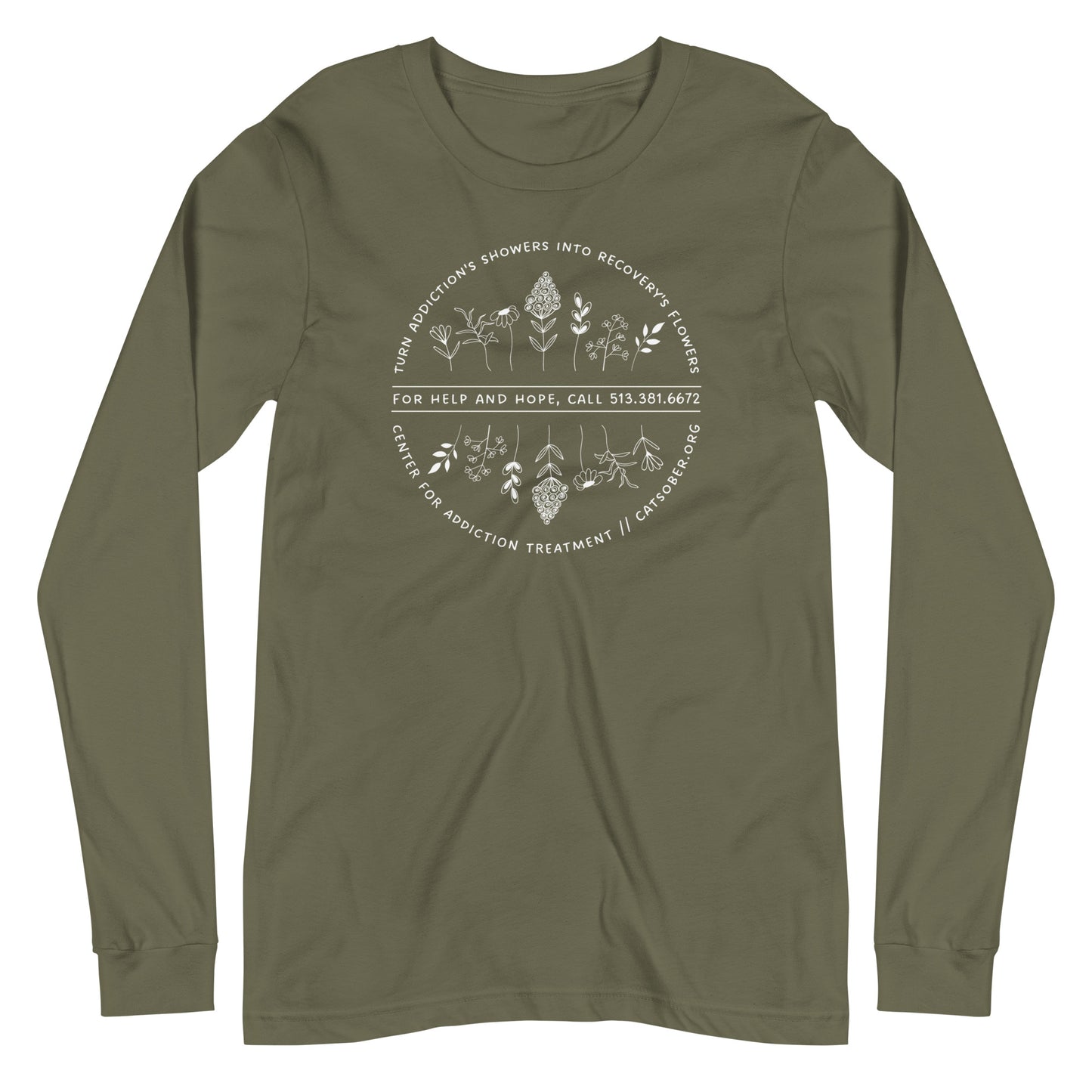Addiction's Showers to Recovery's Flowers Long Sleeve Tee
