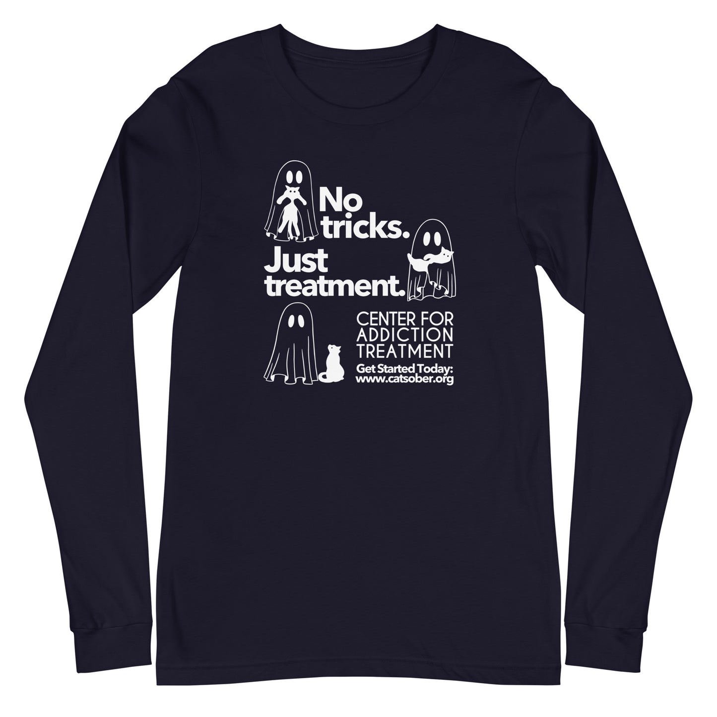 Trick or Treatment Light Text Version Long Sleeve Tee