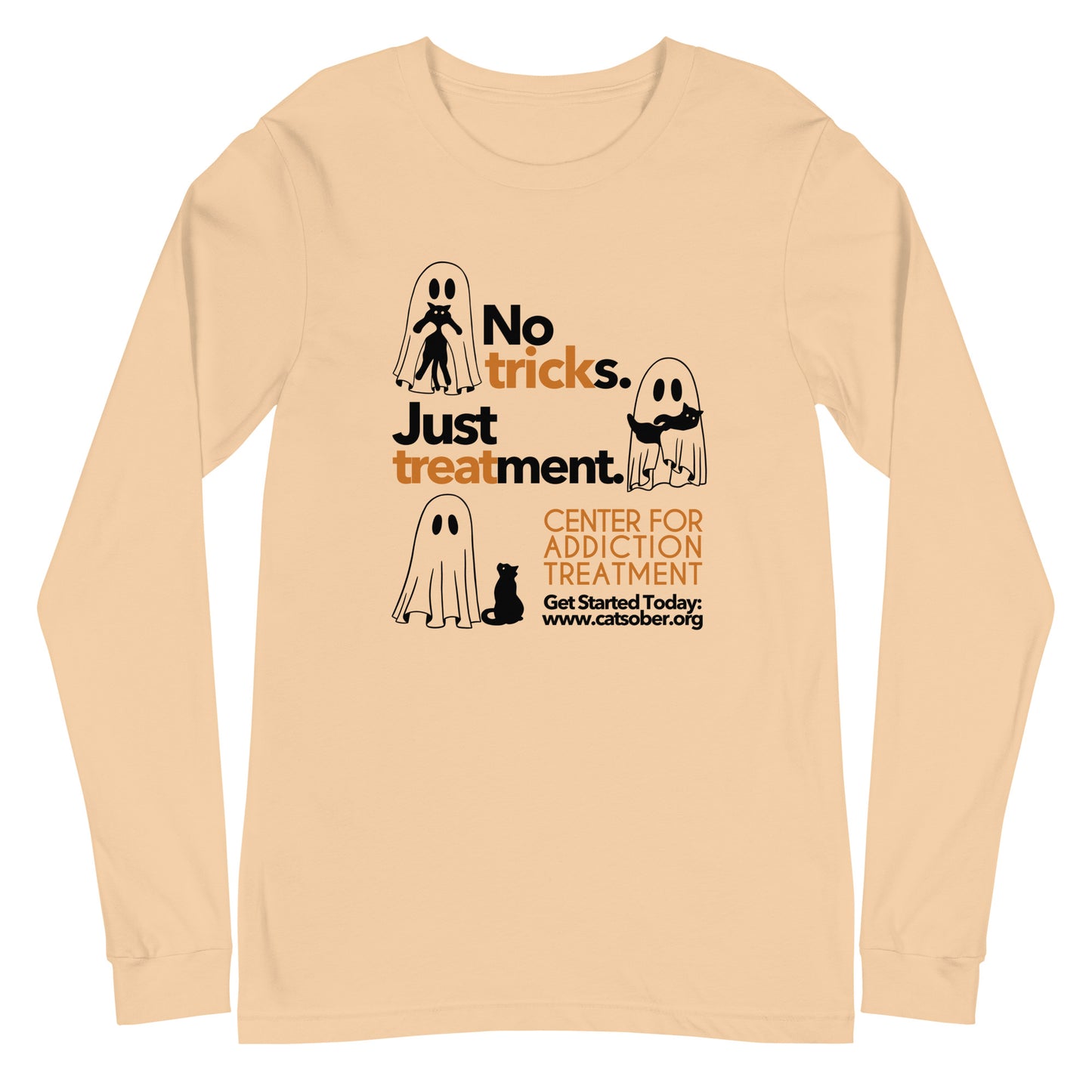 Trick or Treatment Dark Text Version Long Sleeve Tee