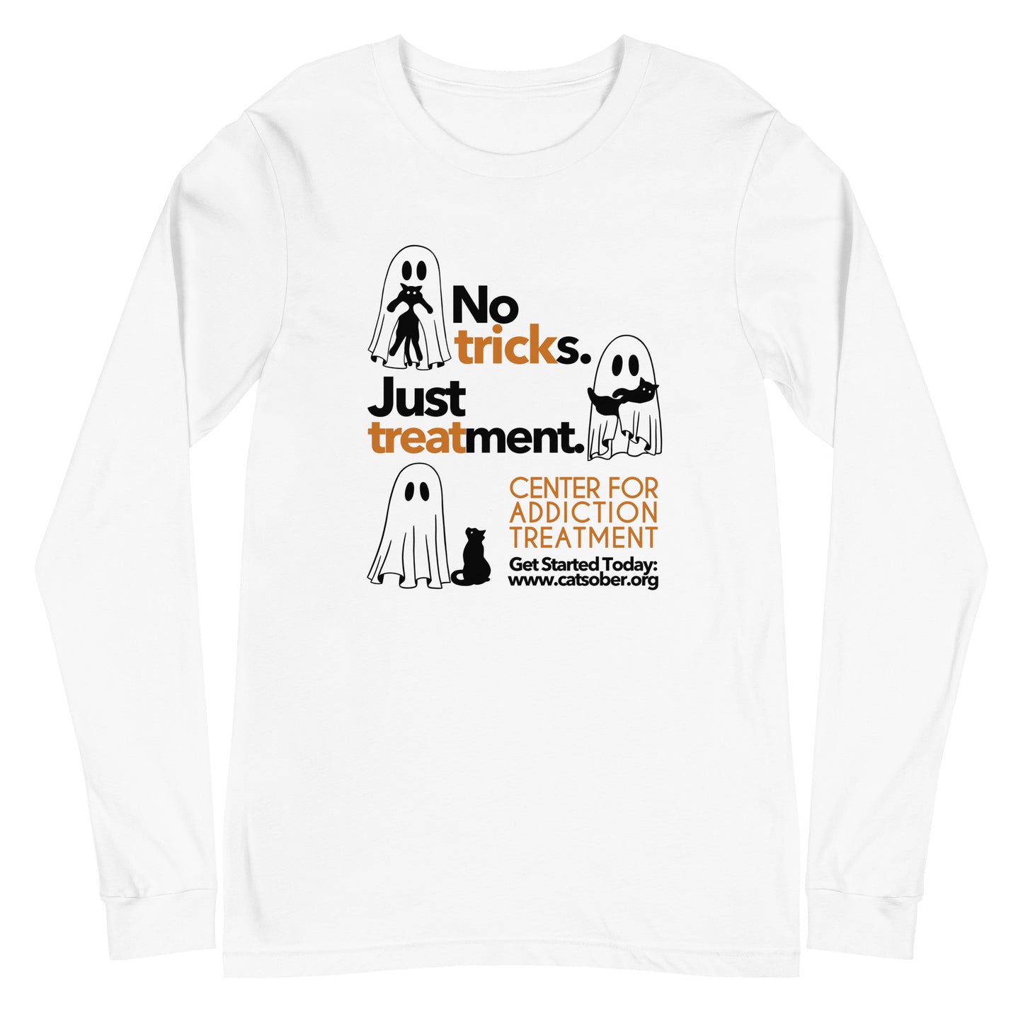 Trick or Treatment Dark Text Version Long Sleeve Tee