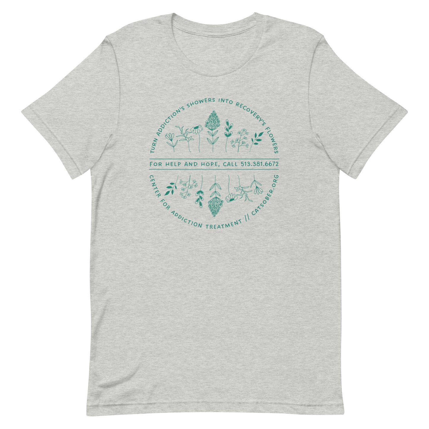 Addiction's Showers To Recovery's Flowers Design (Dark Text Version)
