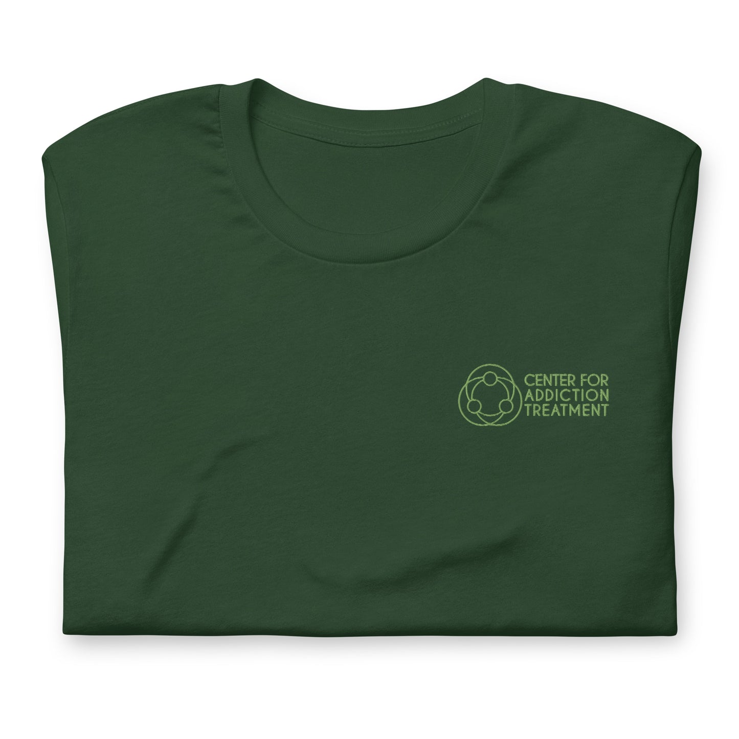 Green Logo Embroidered Tee