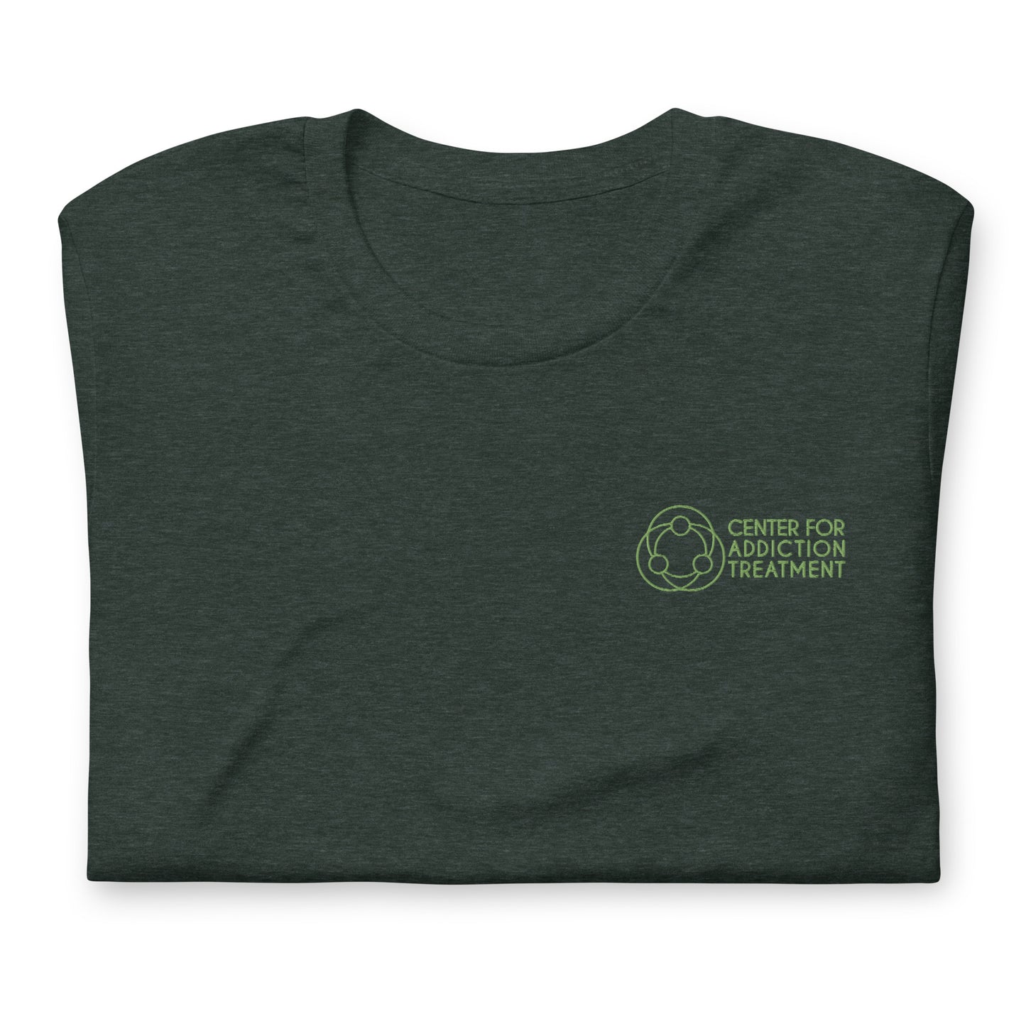 Green Logo Embroidered Tee