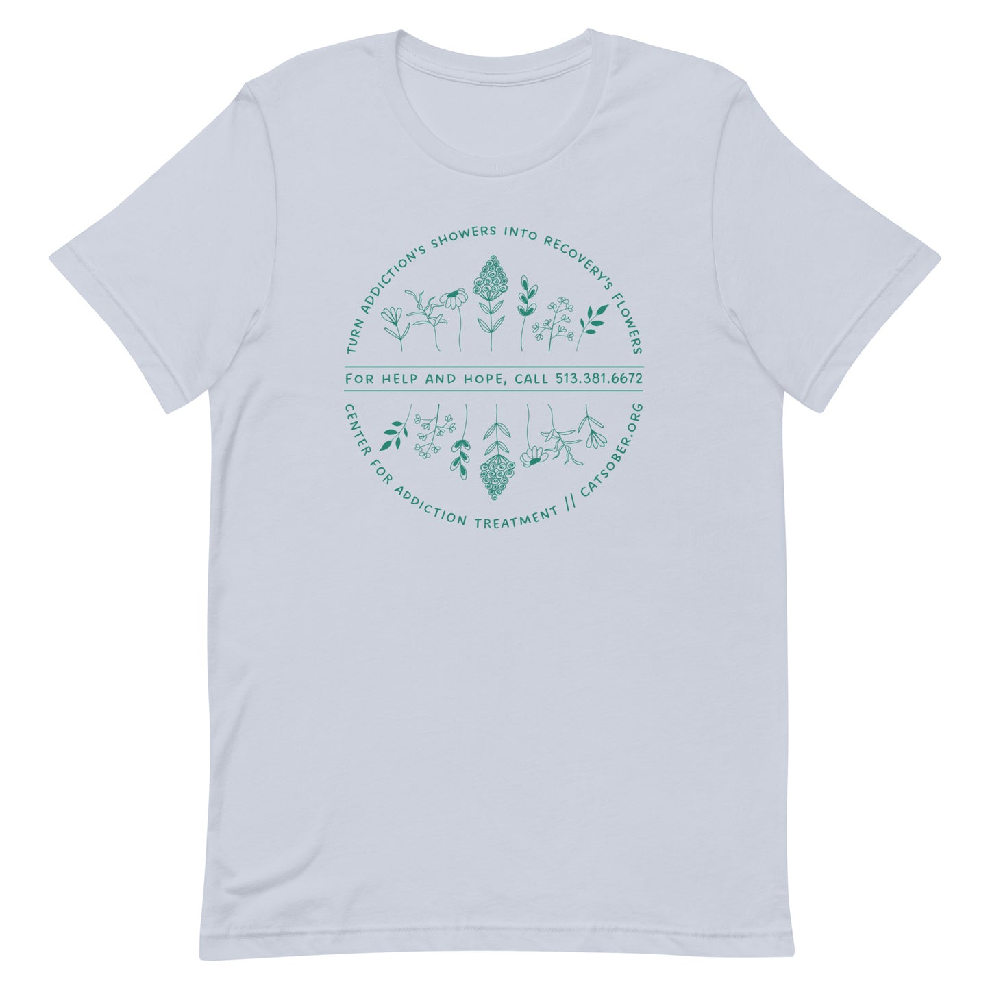 Addiction's Showers To Recovery's Flowers Design (Dark Text Version)