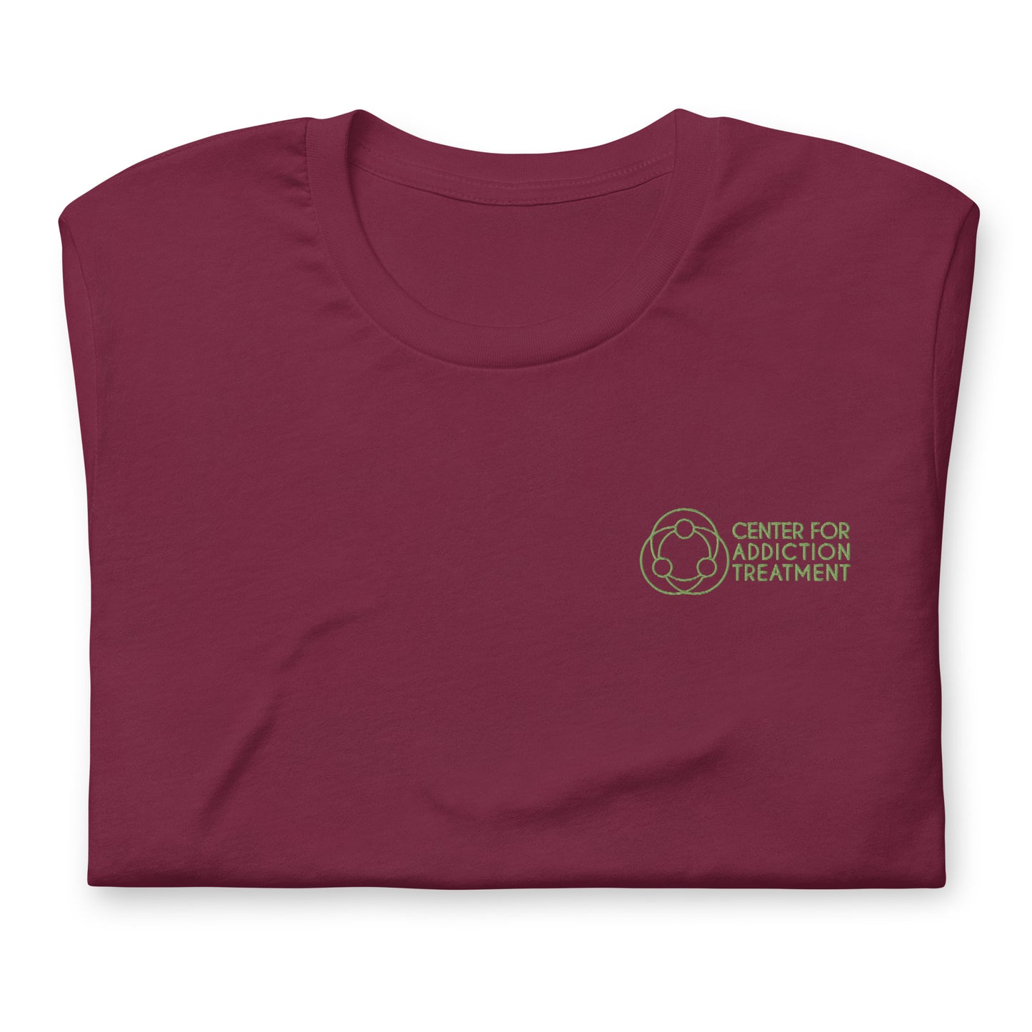 Green Logo Embroidered Tee