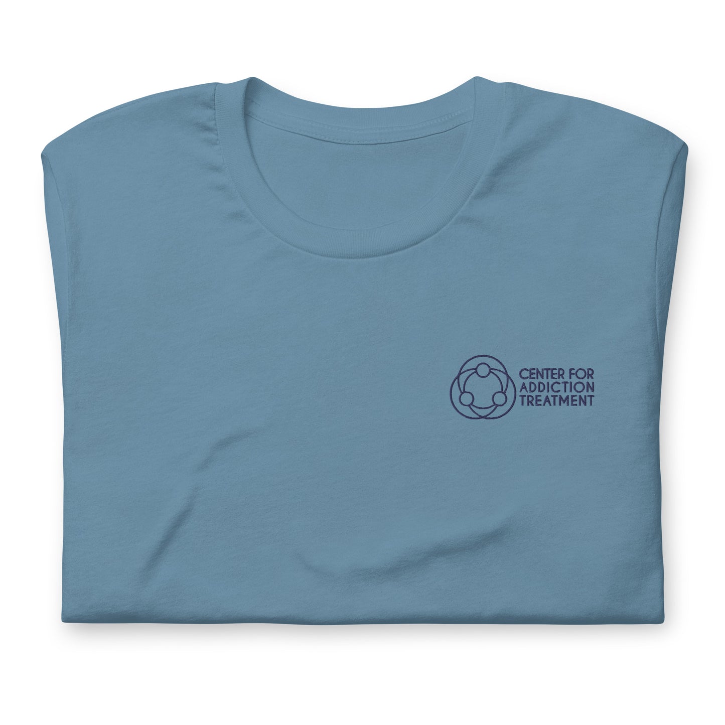 Blue Logo Embroidered Tee