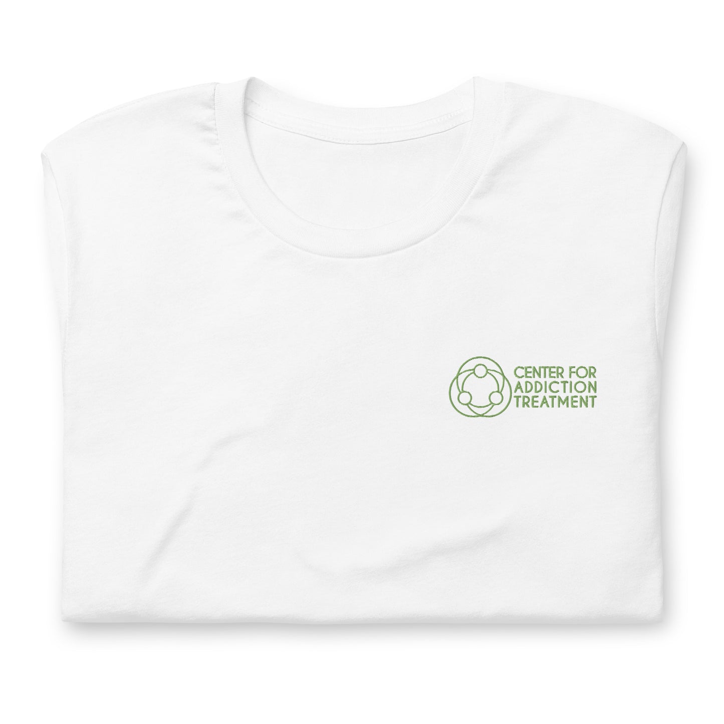 Green Logo Embroidered Tee