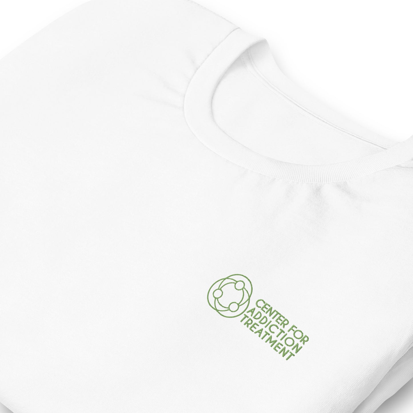 Green Logo Embroidered Tee