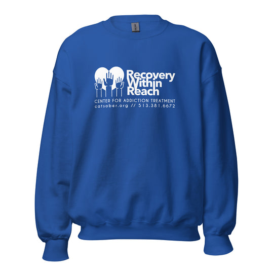 Recovery Within Reach Sweatshirt (Light Text Version)