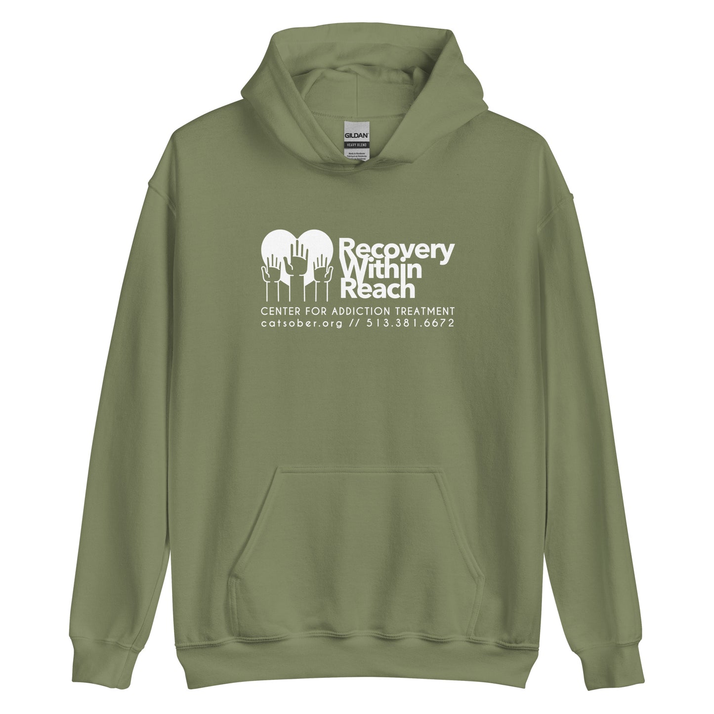 Recovery Within Reach Hoodie (Light Text Version)