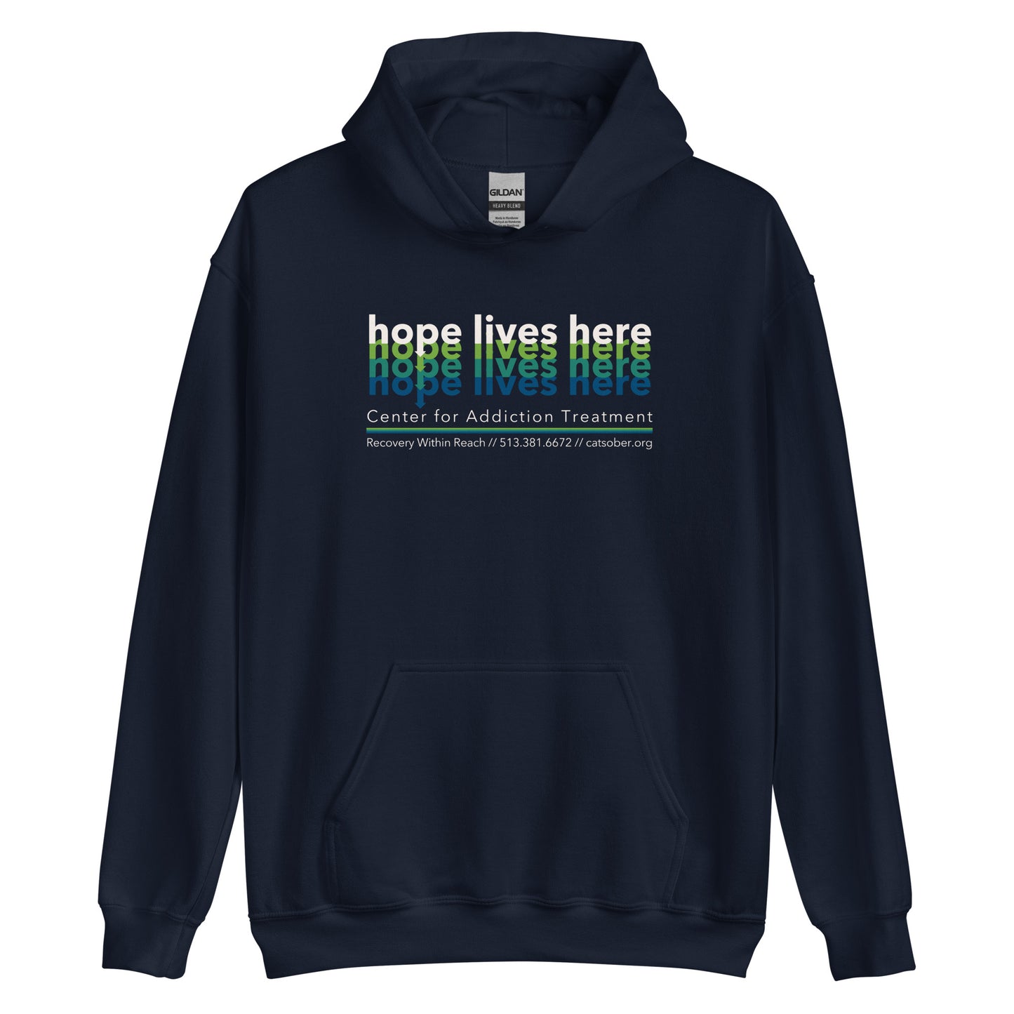 Hope Lives Here Hoodie (Light Text Version)