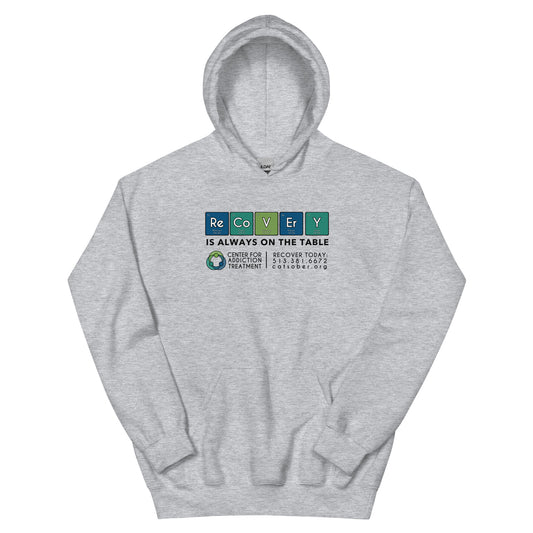 Recovery Table Hoodie (Dark Text Version)
