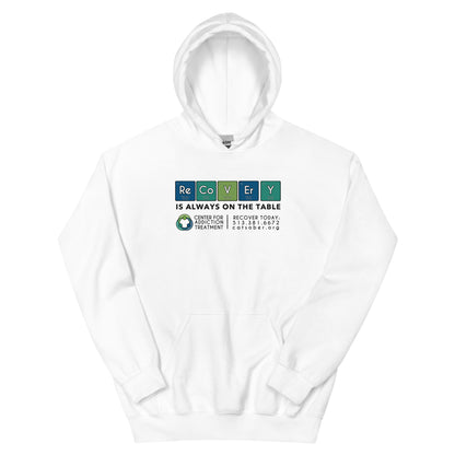 Recovery Table Hoodie (Dark Text Version)