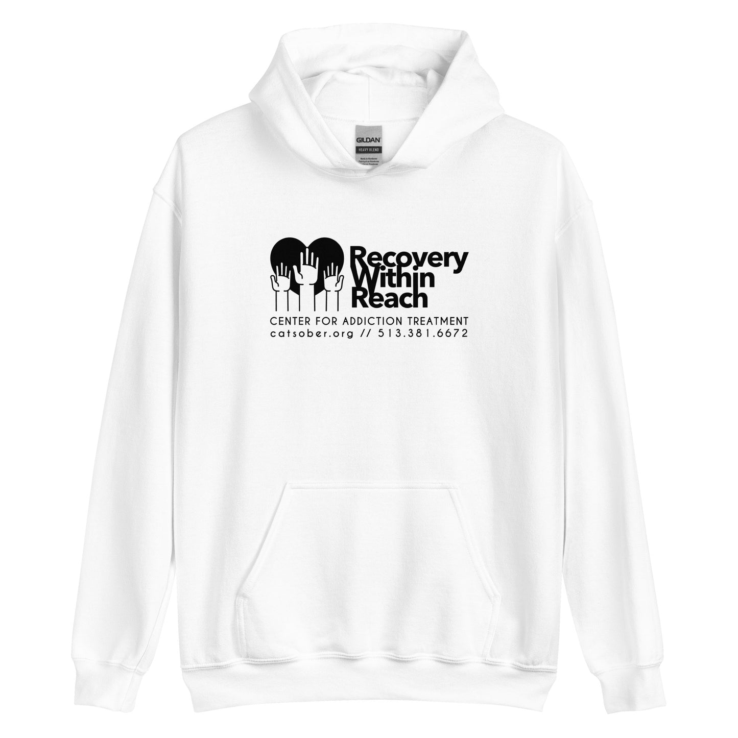 Recovery Within Reach Hoodie (Dark Text Version)
