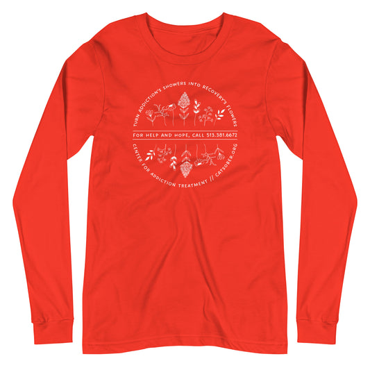 Addiction's Showers to Recovery's Flowers Long Sleeve Tee