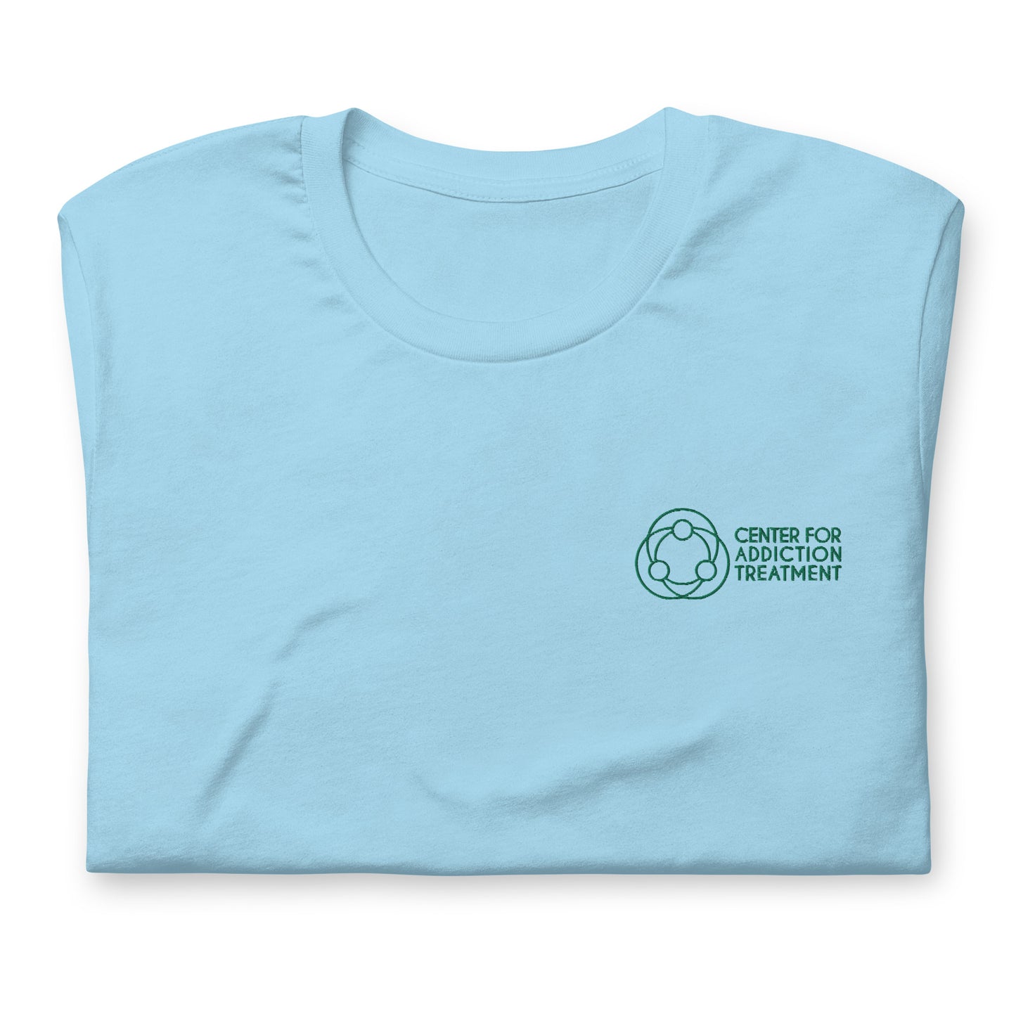 Teal Logo Embroidered Tee