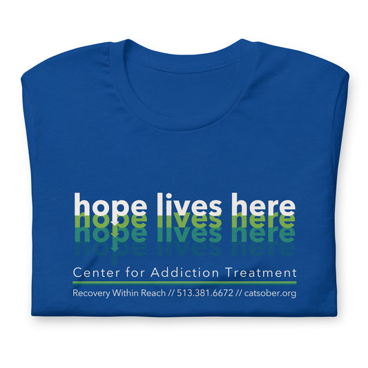 Hope Lives Here Tee (Light Text Version)