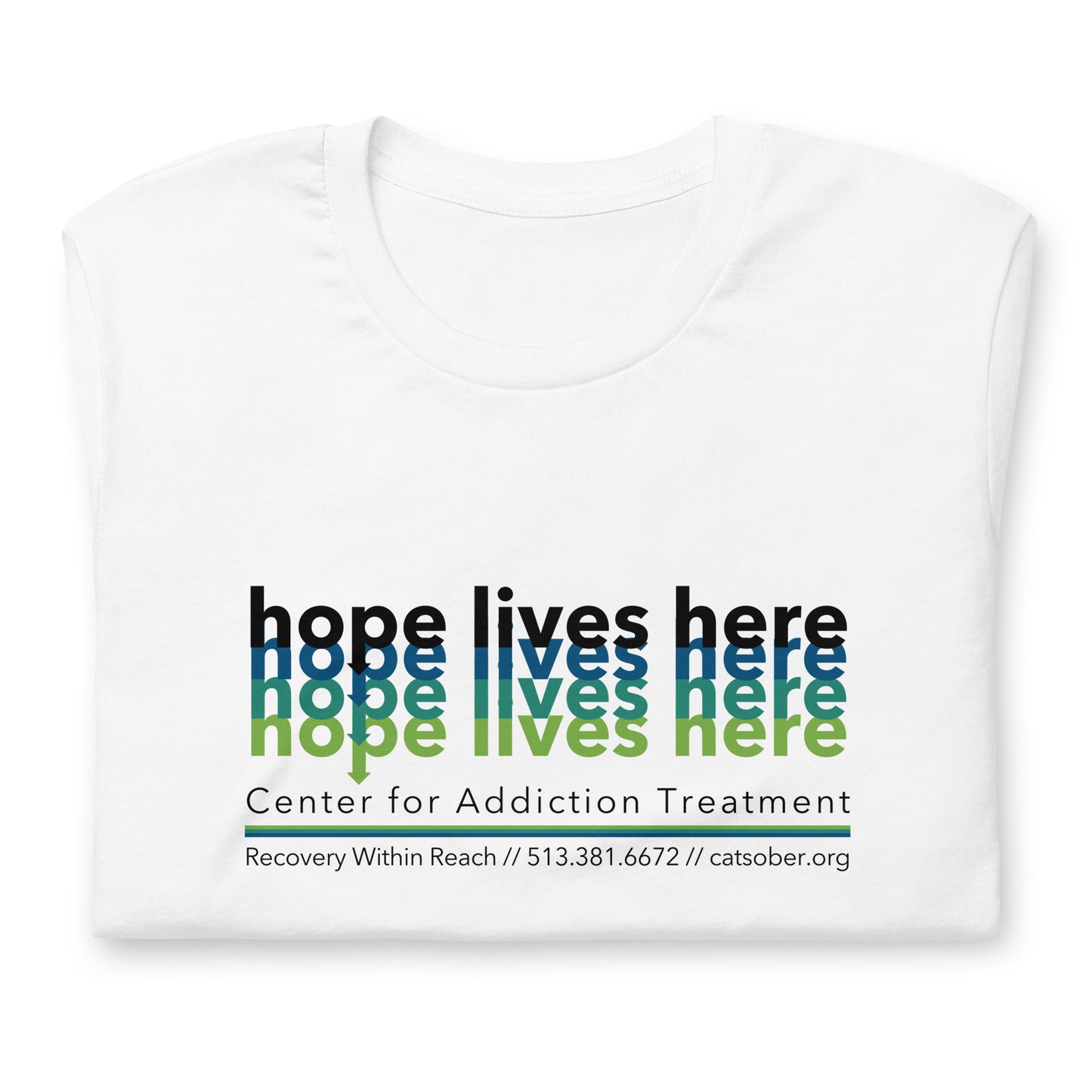 Hope Lives Here Tee (Dark Text Design)